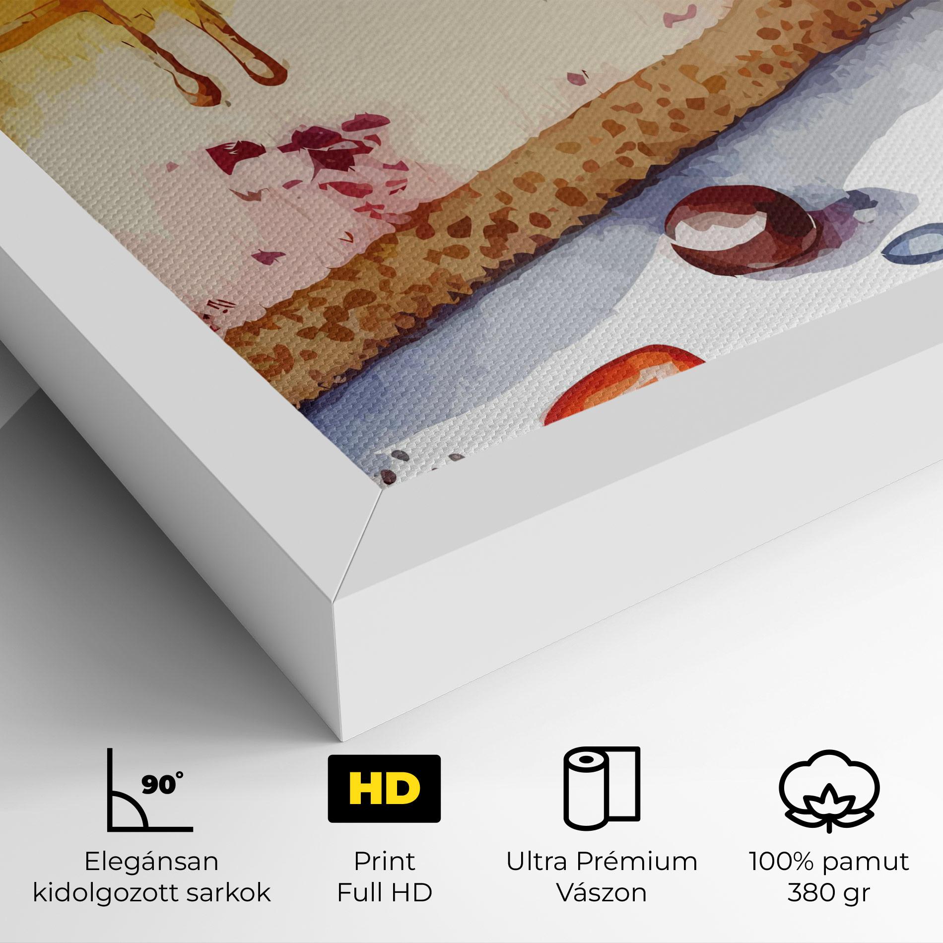 Vászonkép Cheesecake mockup 4