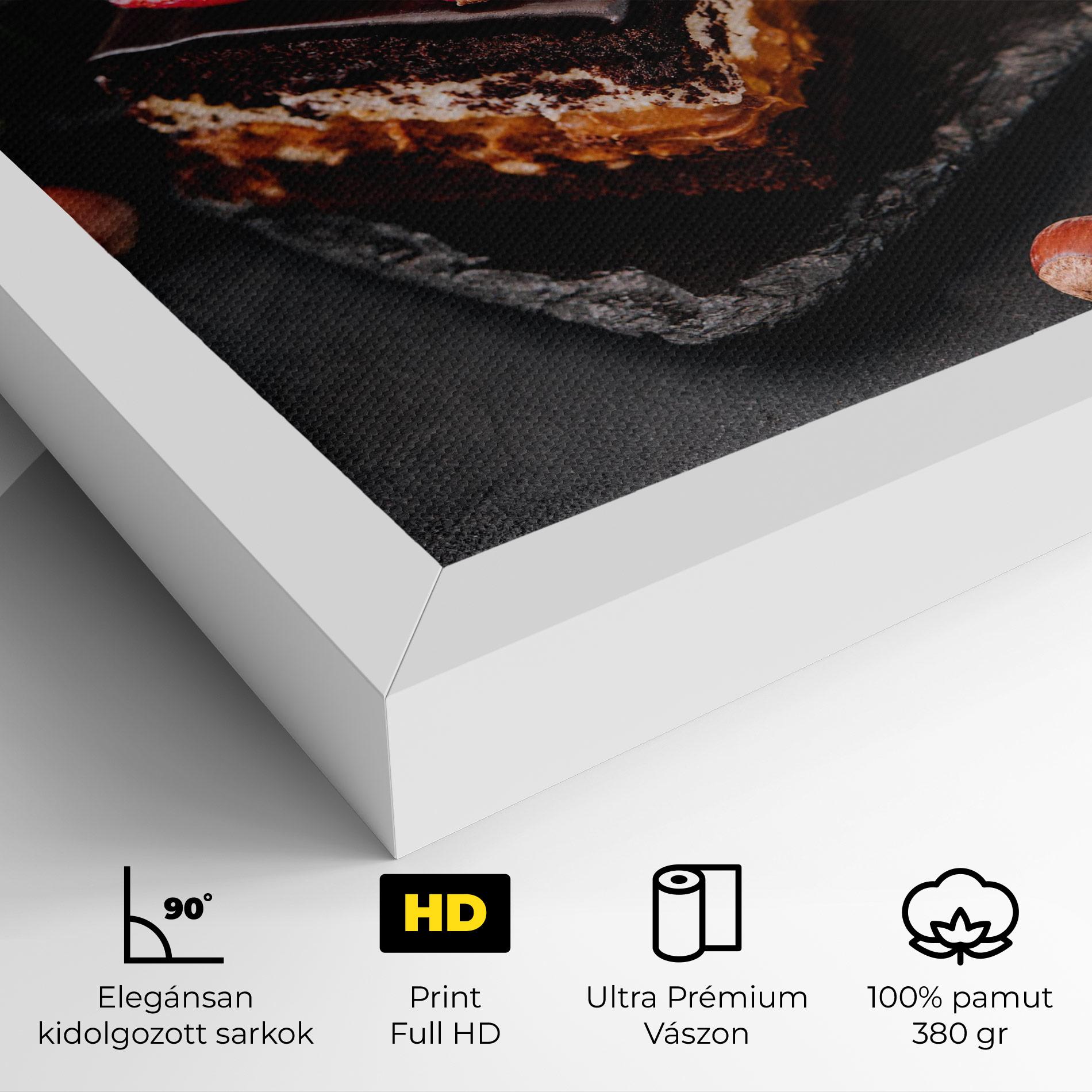 Vászonkép Chocolate Berries Cake mockup 4