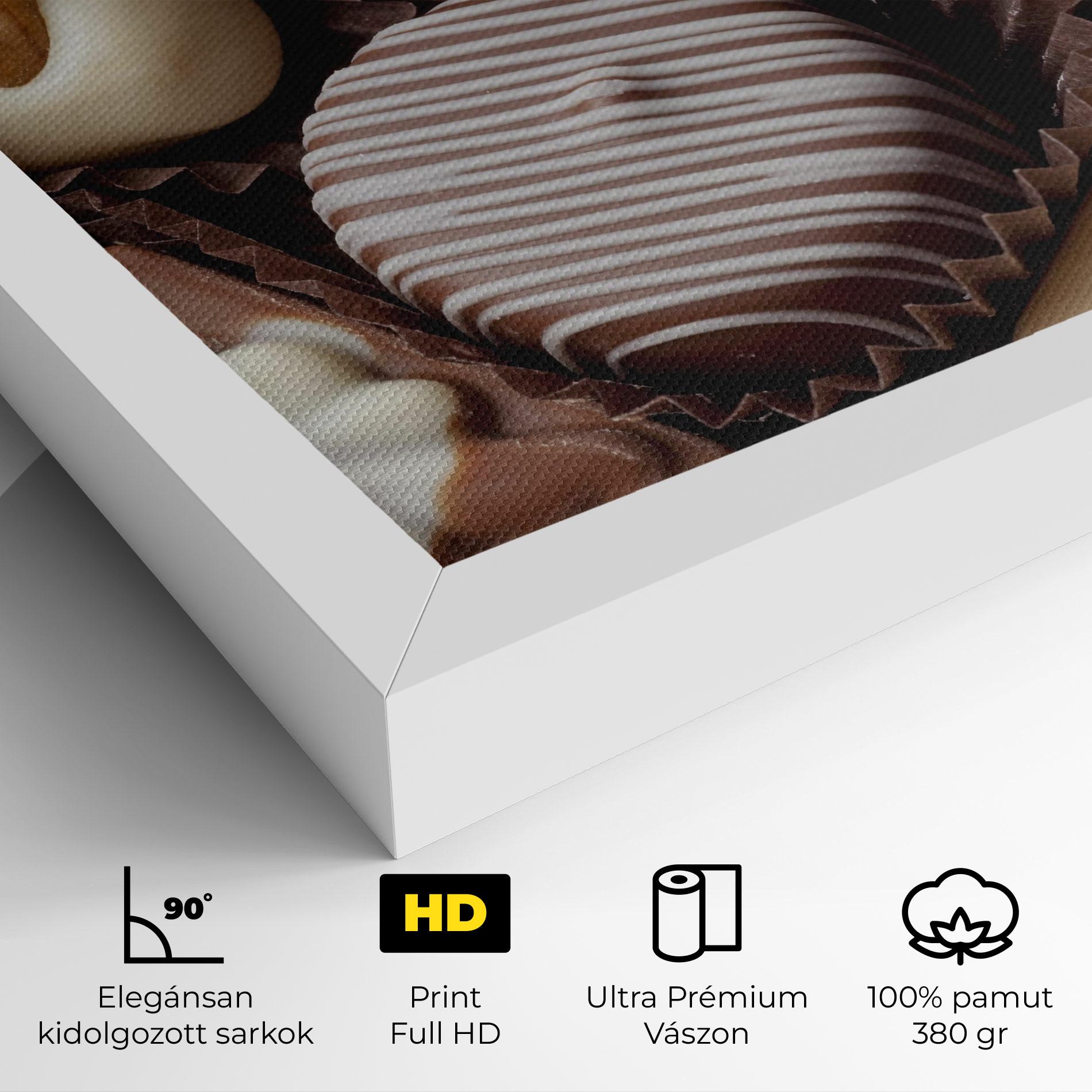 Vászonkép Chocolate Bonbons mockup 4