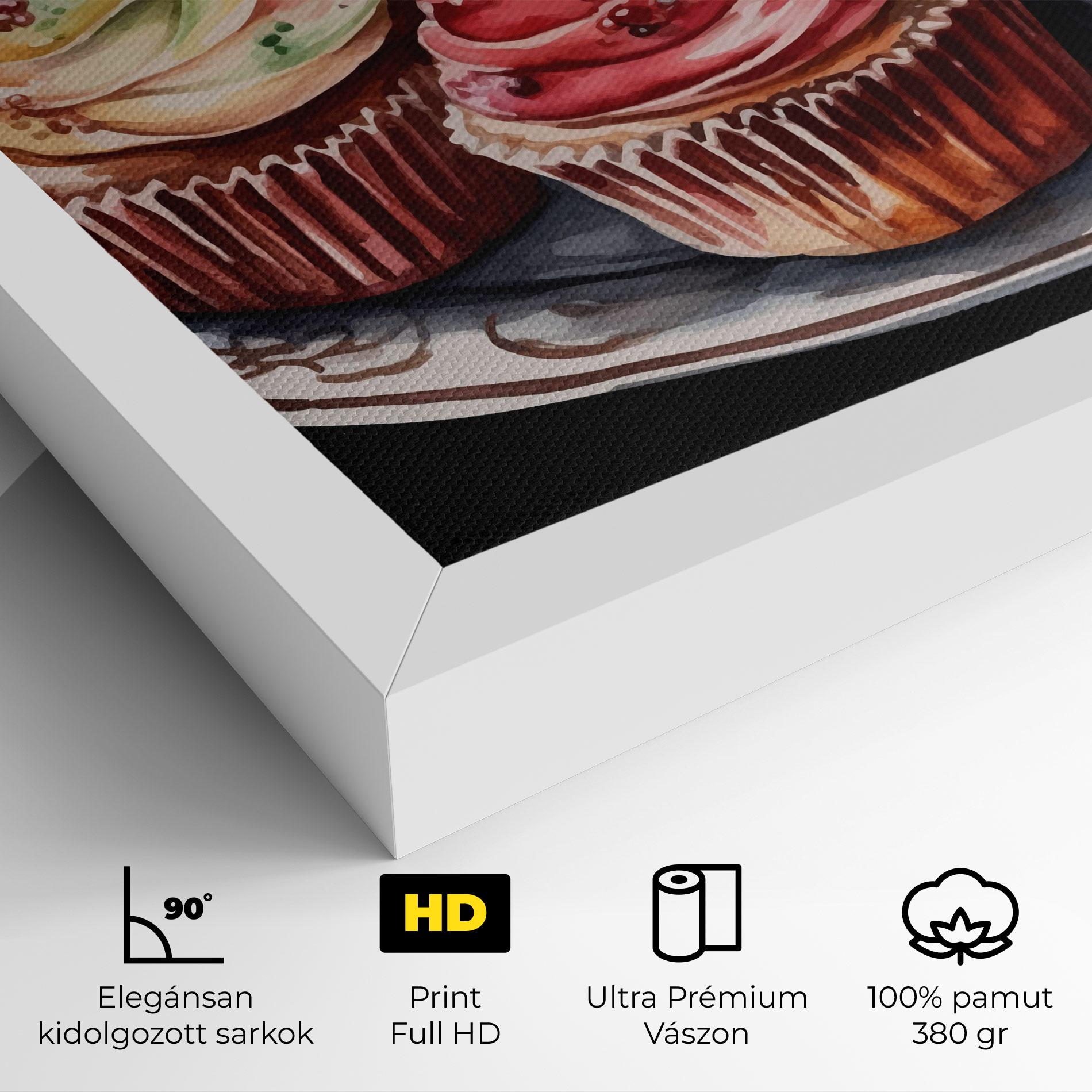 Vászonkép Colorful Muffins mockup 4
