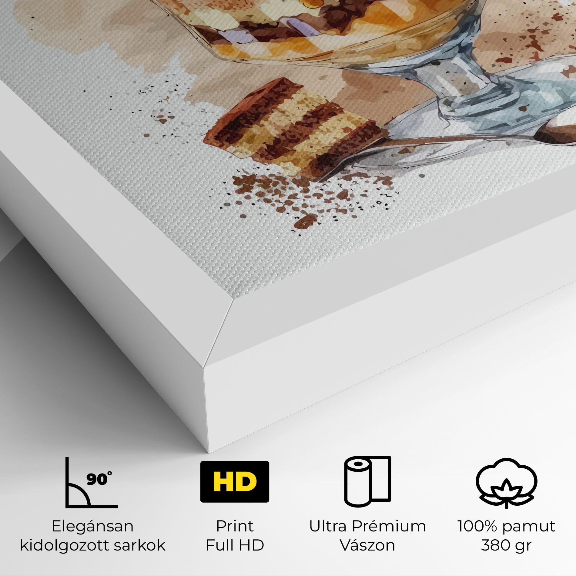 Vászonkép Cup Dessert mockup 4