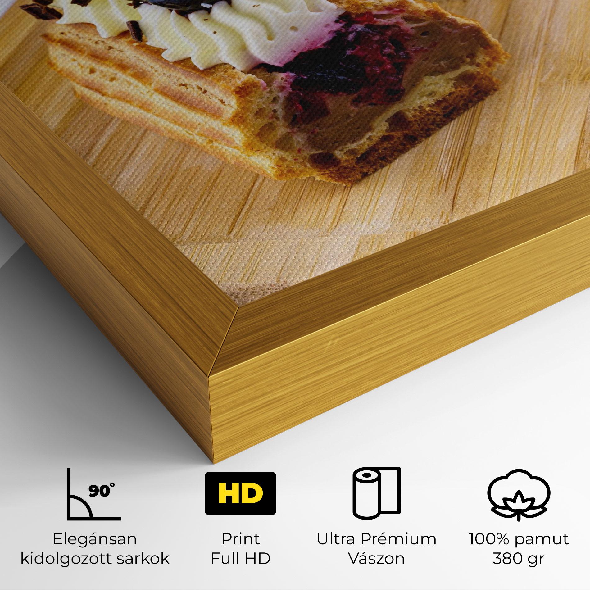 Vászonkép Blueberry Eclair mockup 4