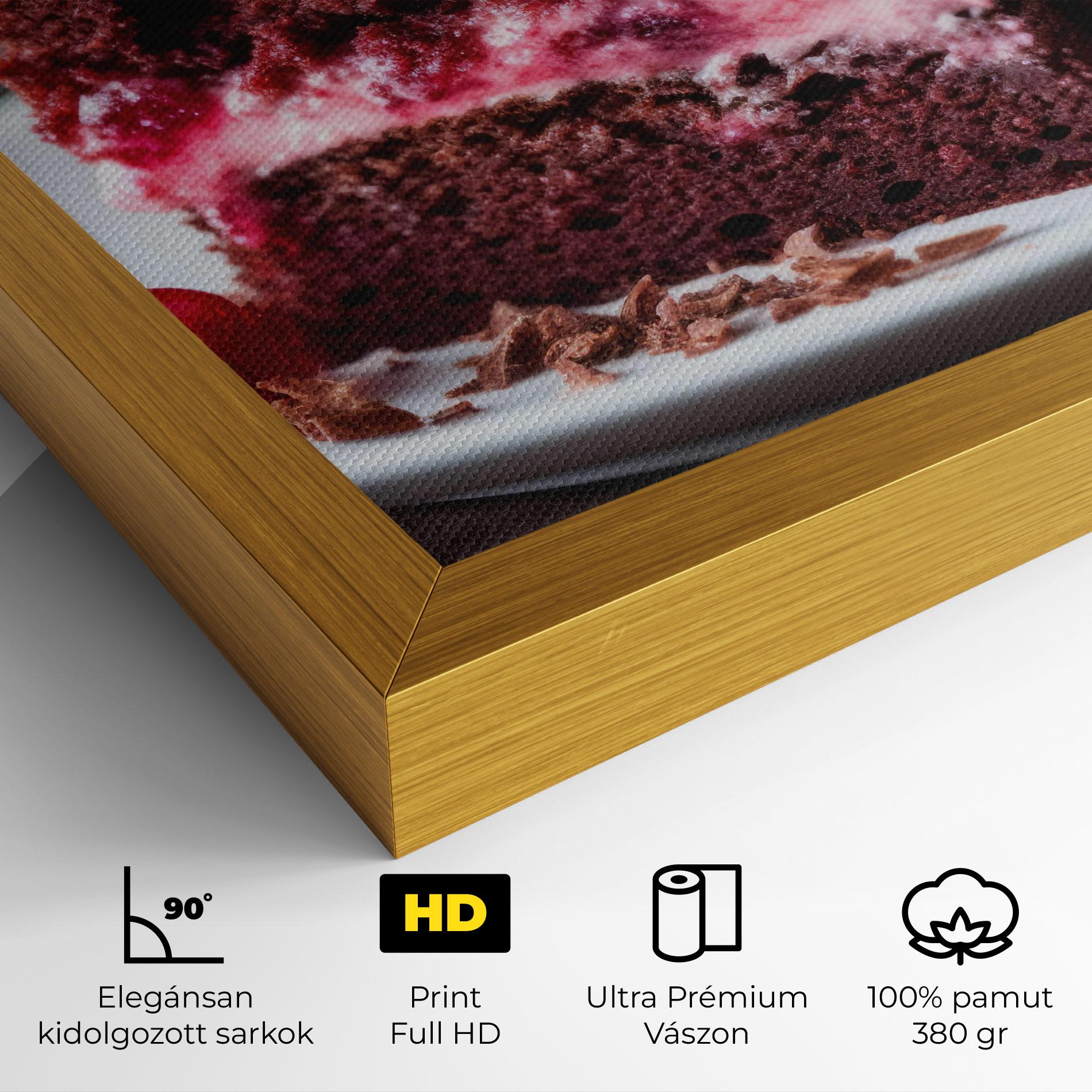 Vászonkép Brown Cake mockup 4