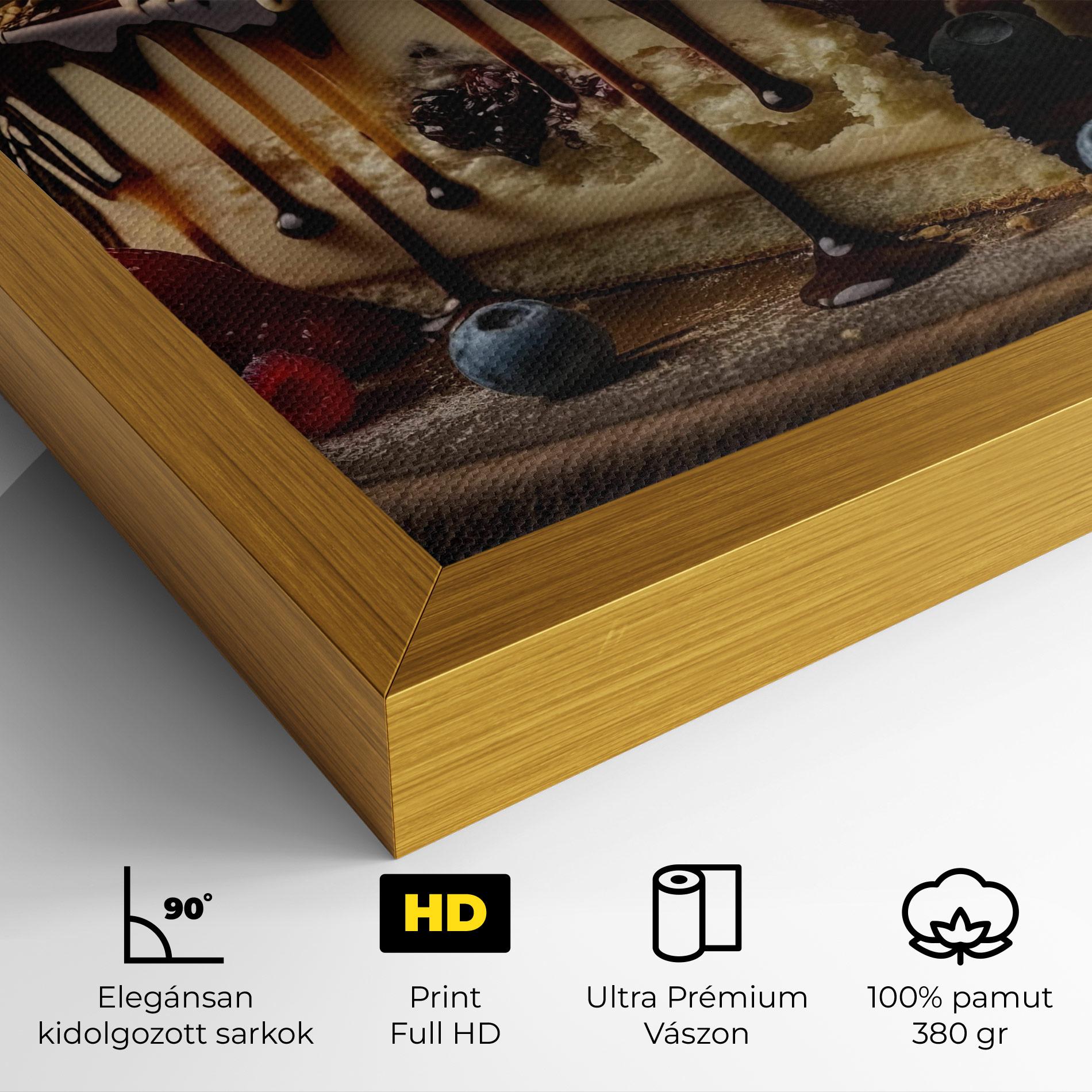Vászonkép Cheesecake Chocolate mockup 4