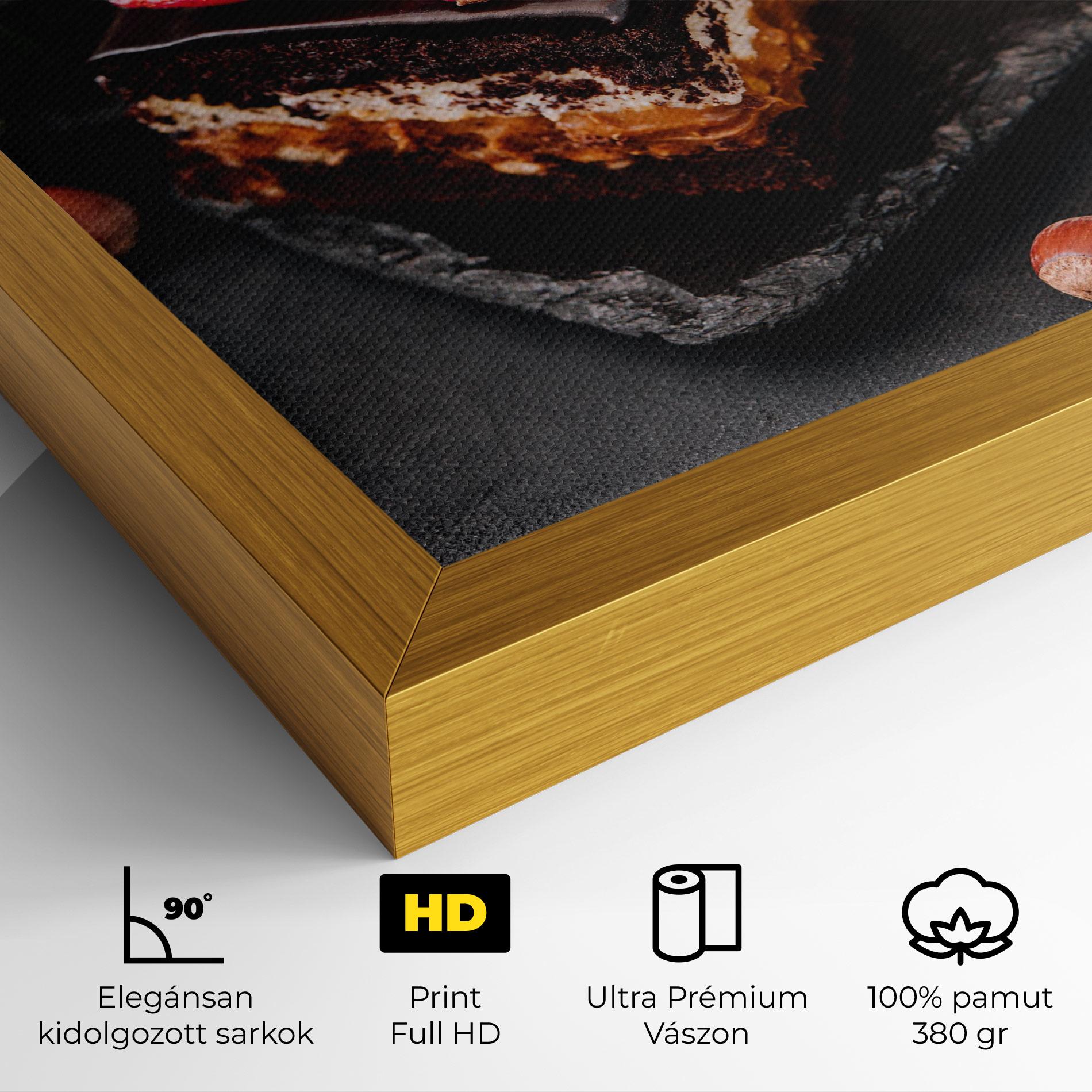 Vászonkép Chocolate Berries Cake mockup 4