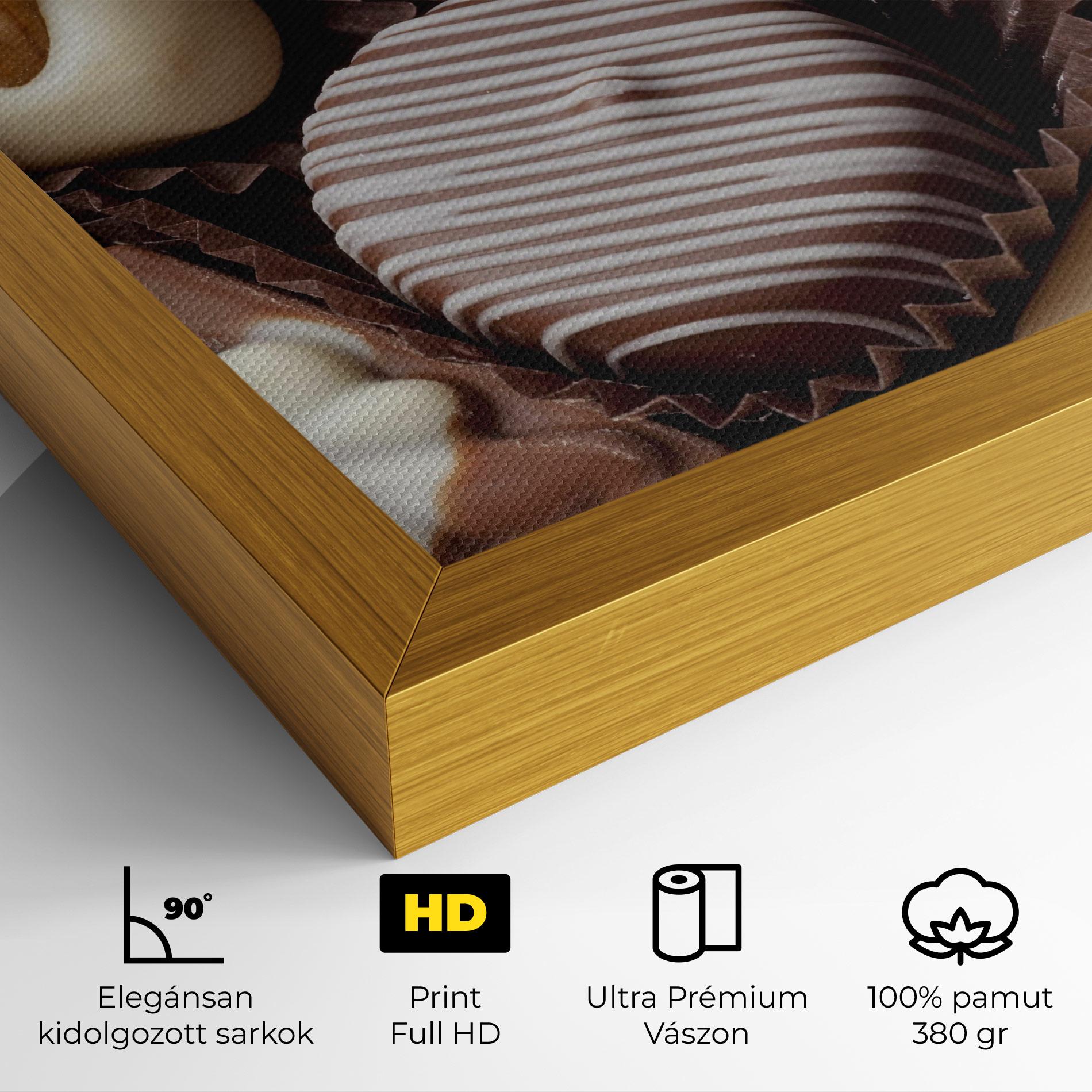 Vászonkép Chocolate Bonbons mockup 4