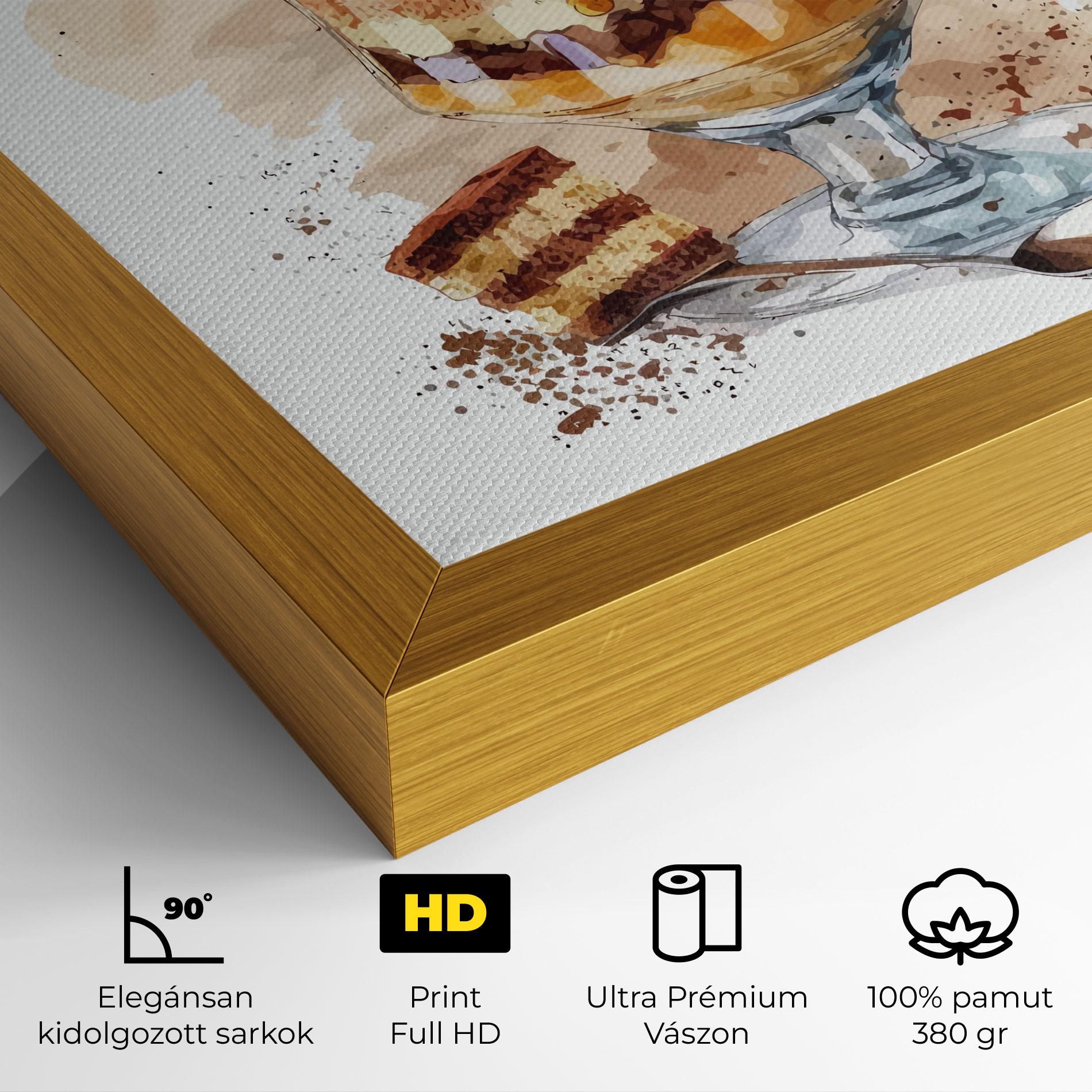 Vászonkép Cup Dessert mockup 4