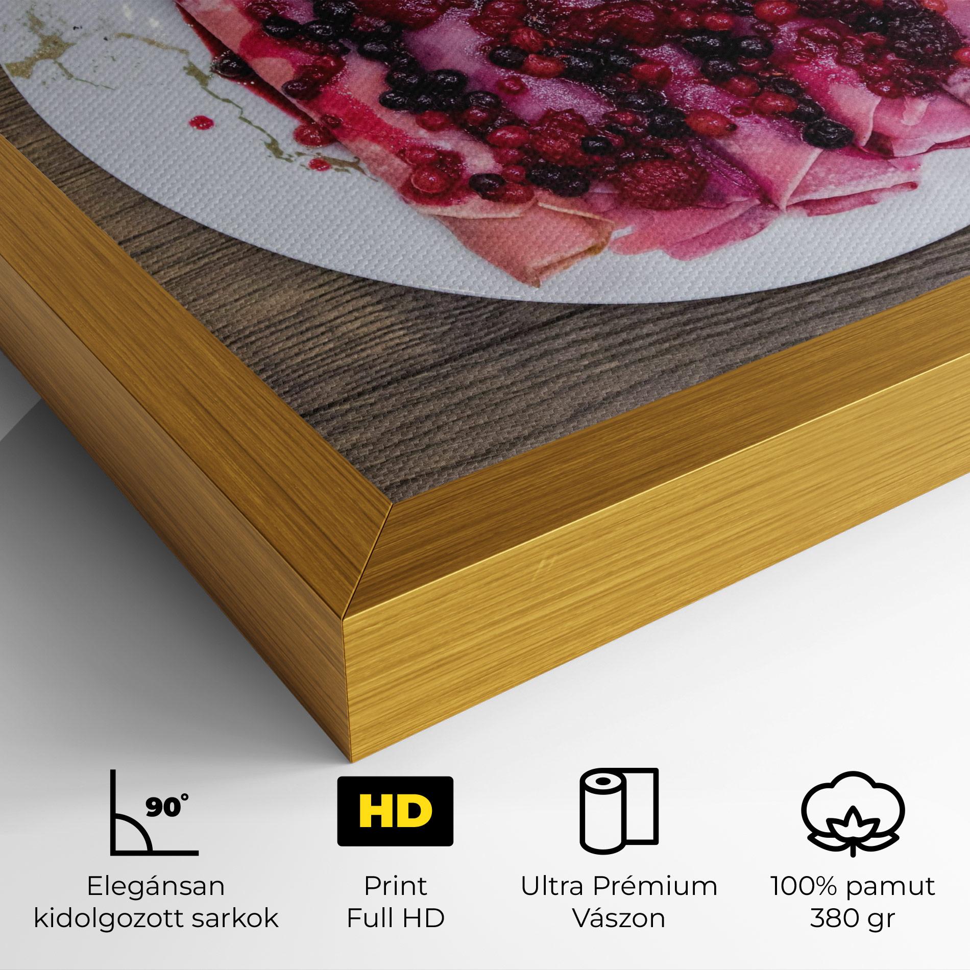 Vászonkép Strawberry Pancakes mockup 4