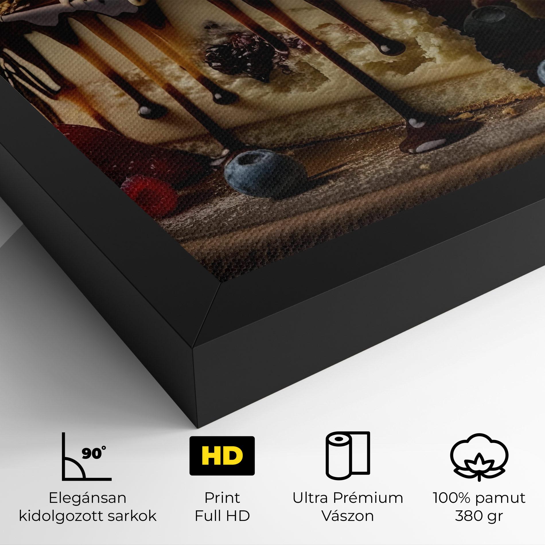 Vászonkép Cheesecake Chocolate mockup 4