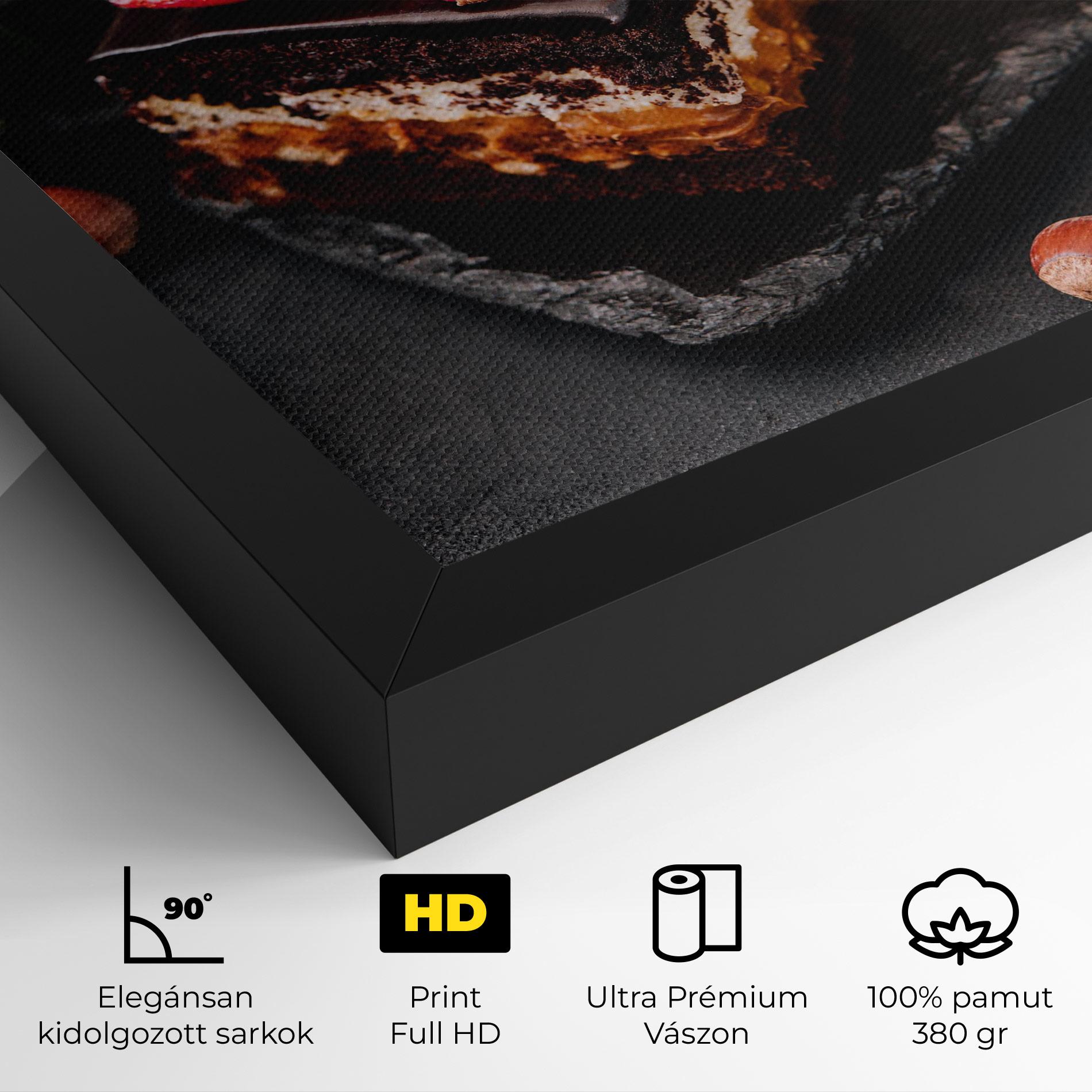 Vászonkép Chocolate Berries Cake mockup 4