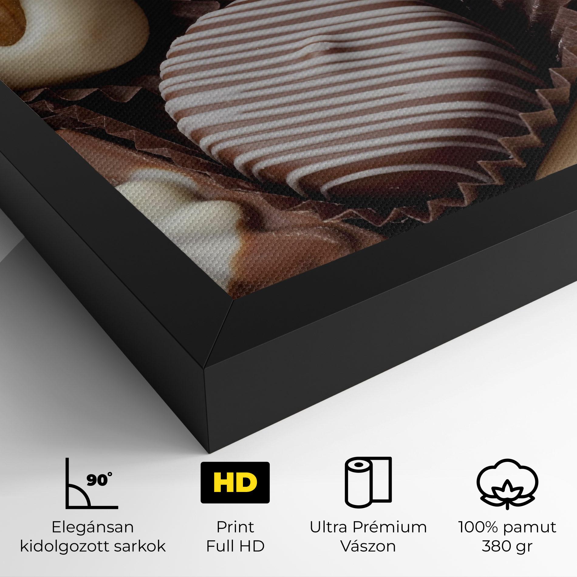 Vászonkép Chocolate Bonbons mockup 4