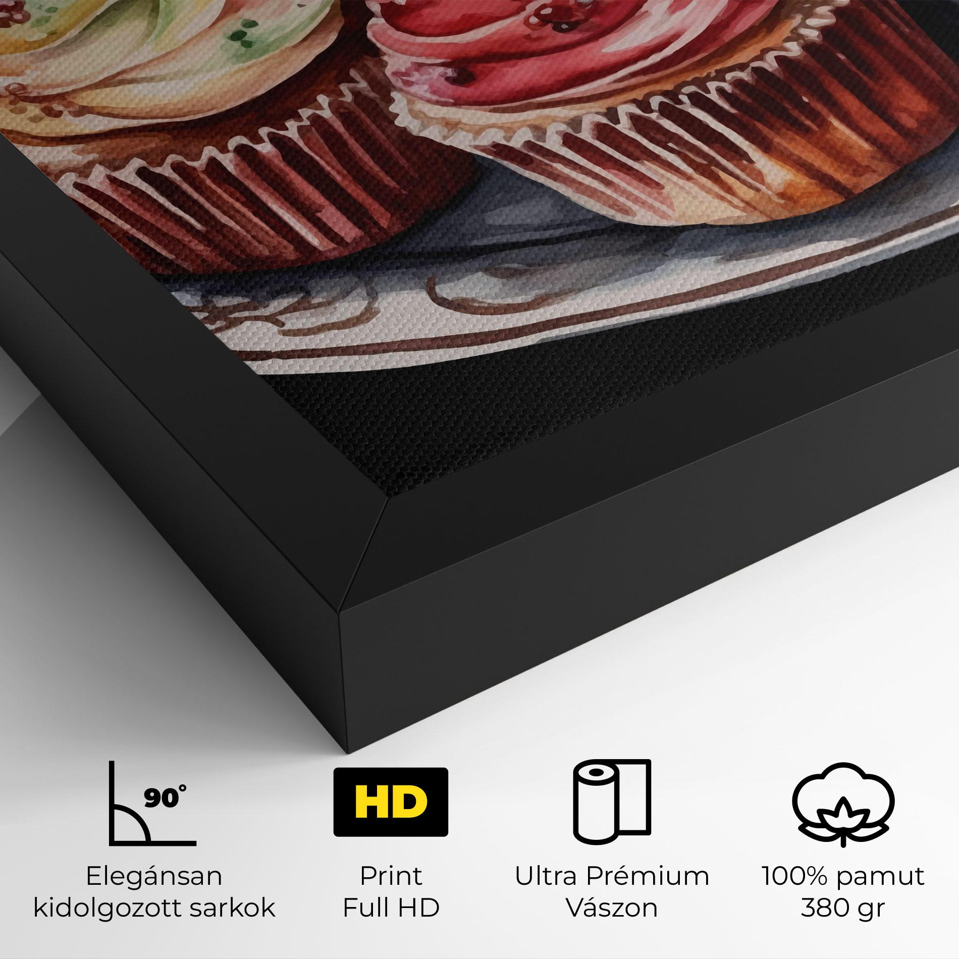 Vászonkép Colorful Muffins mockup 4