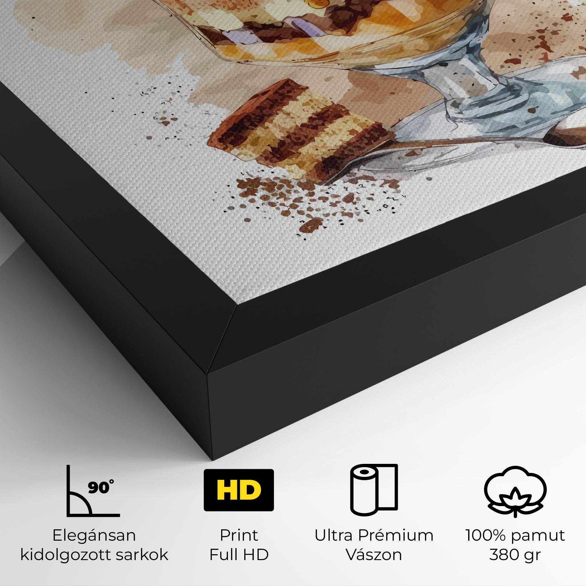 Vászonkép Cup Dessert mockup 4