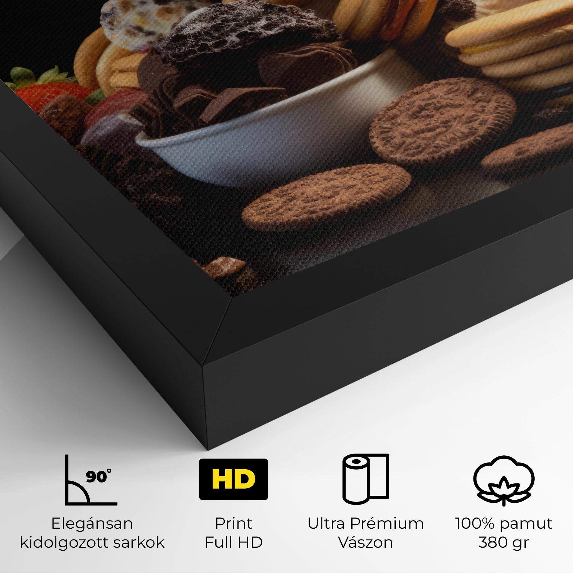 Vászonkép Ice Cream Cookies mockup 4