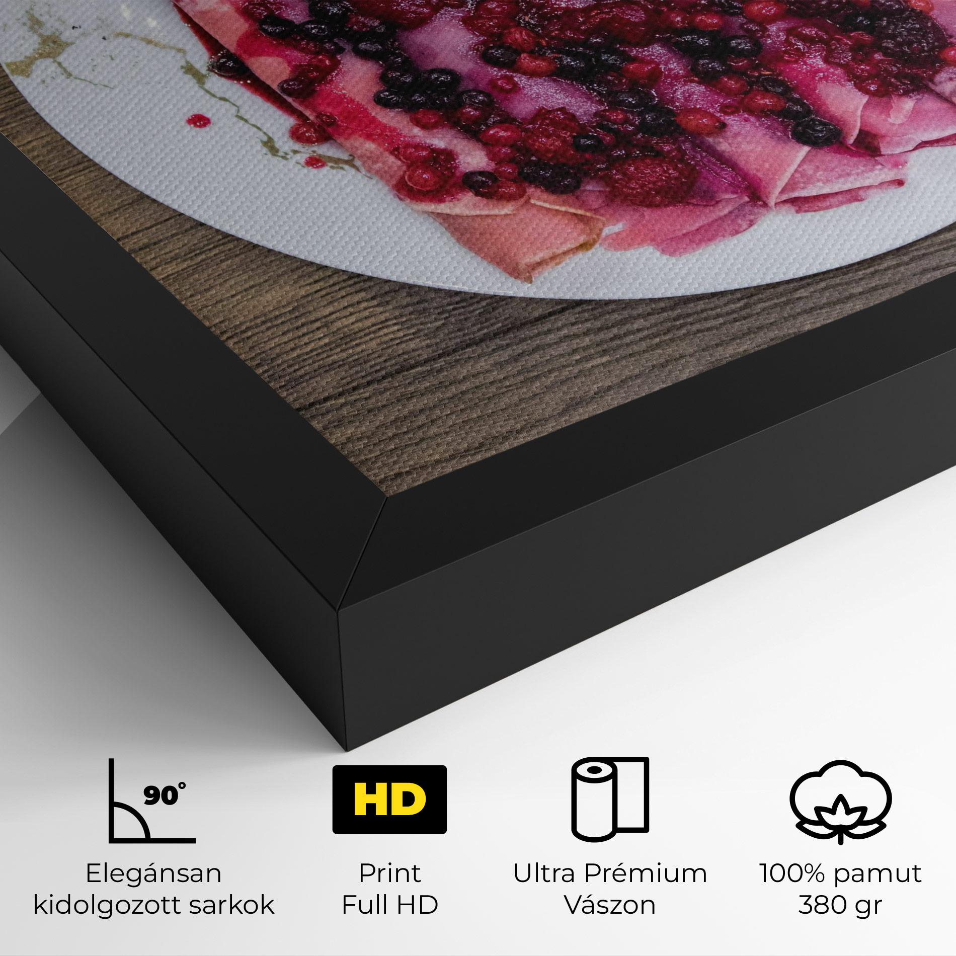 Vászonkép Strawberry Pancakes mockup 4
