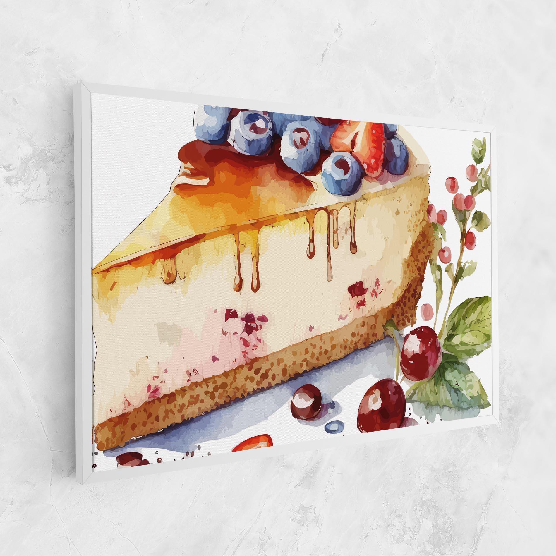 Vászonkép Cheesecake mockup 1