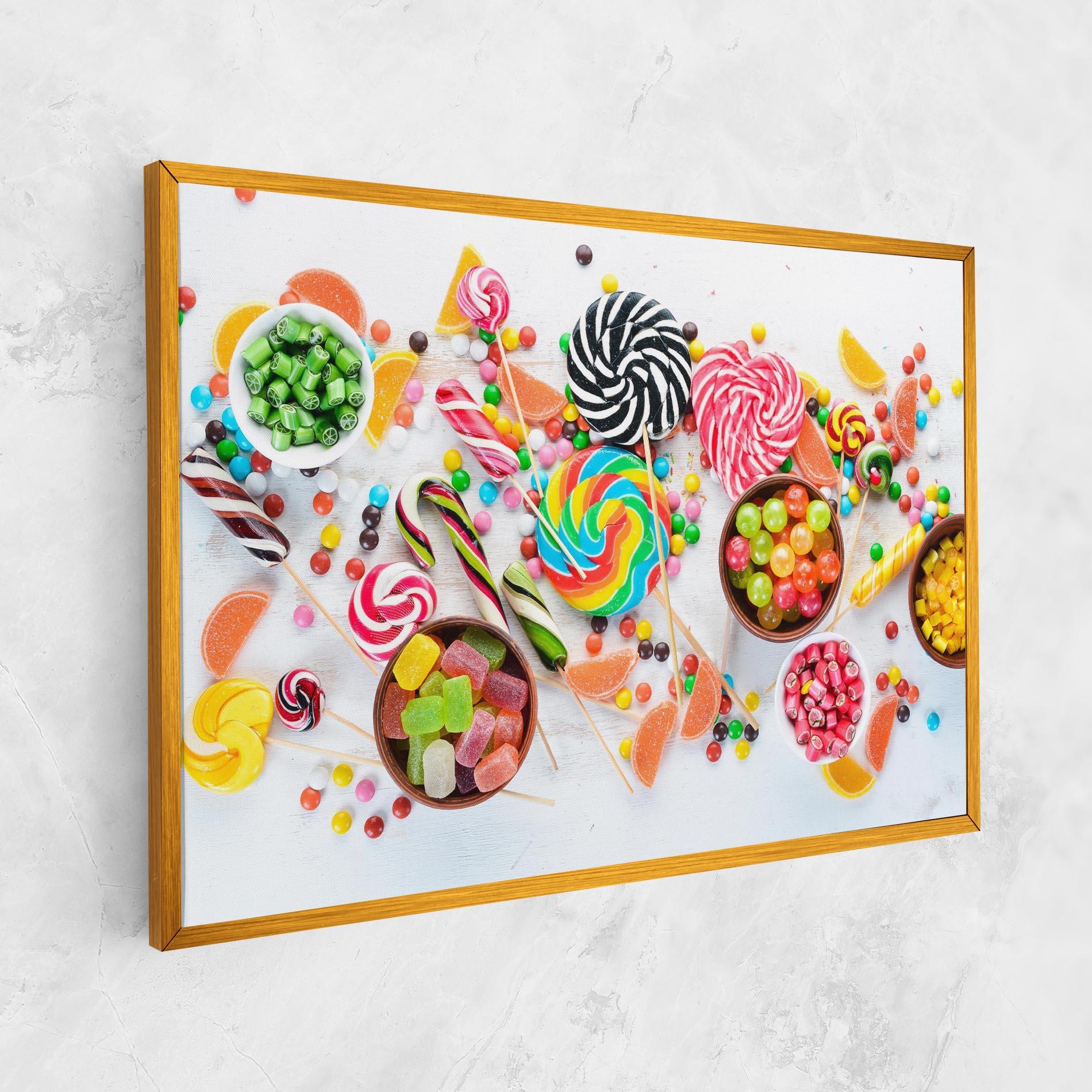 Vászonkép Colorful Candies Jelly mockup 1