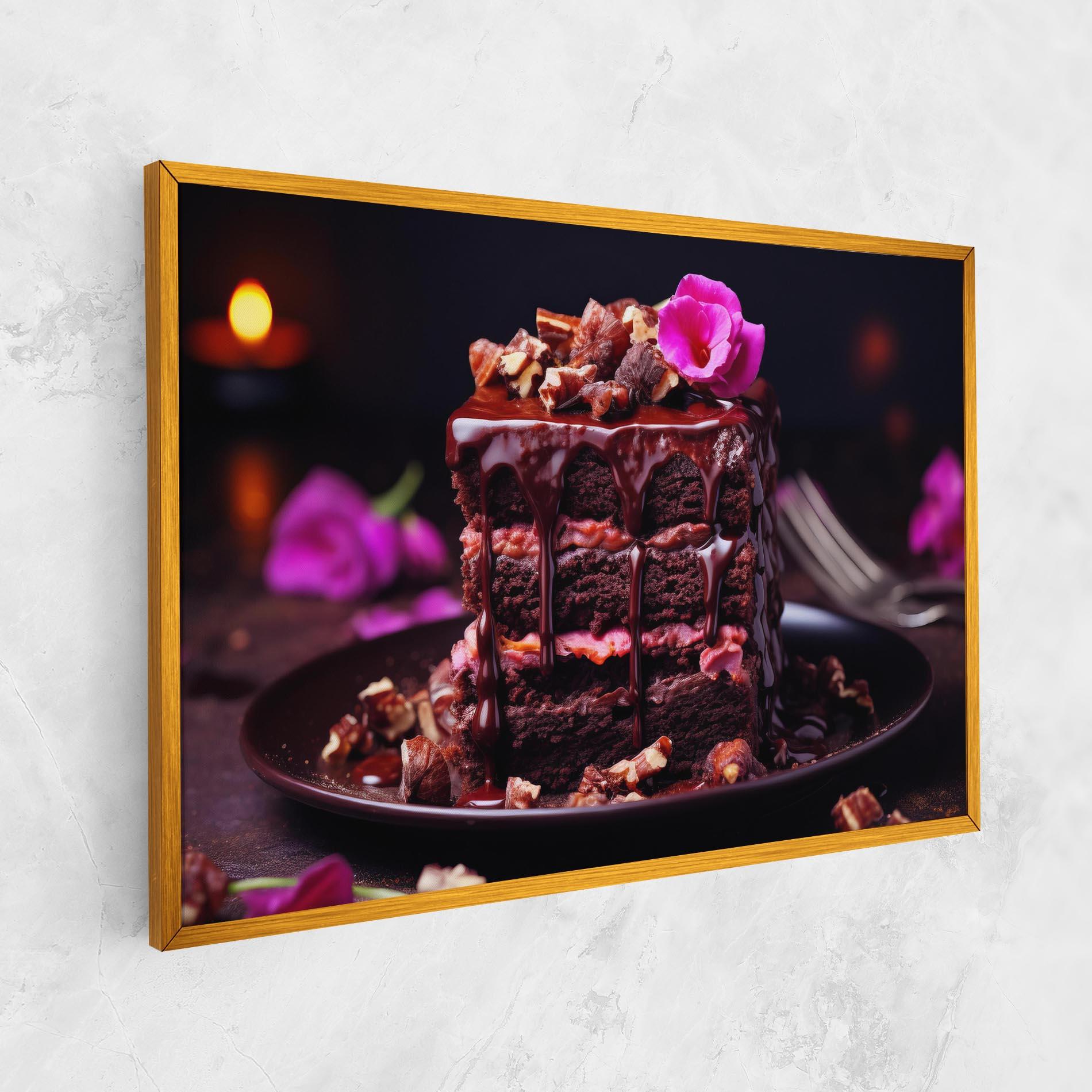 Vászonkép Pink Flower Cake mockup 1