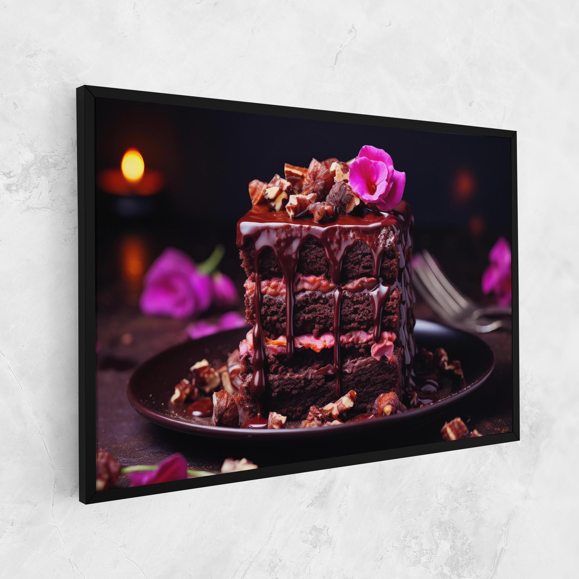 Vászonkép Pink Flower Cake mockup 1