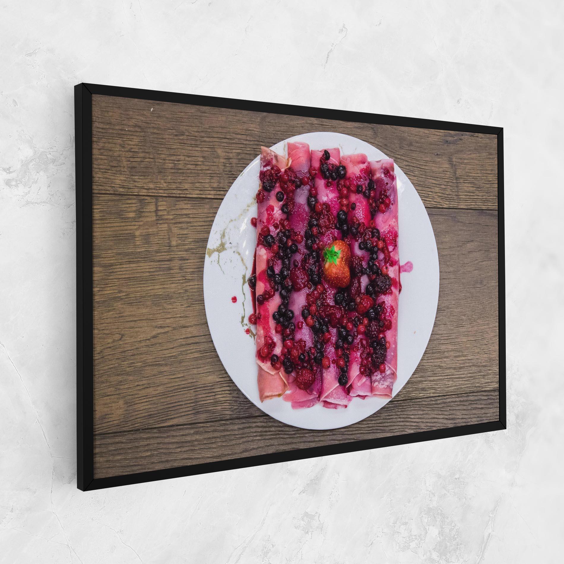 Vászonkép Strawberry Pancakes mockup 1