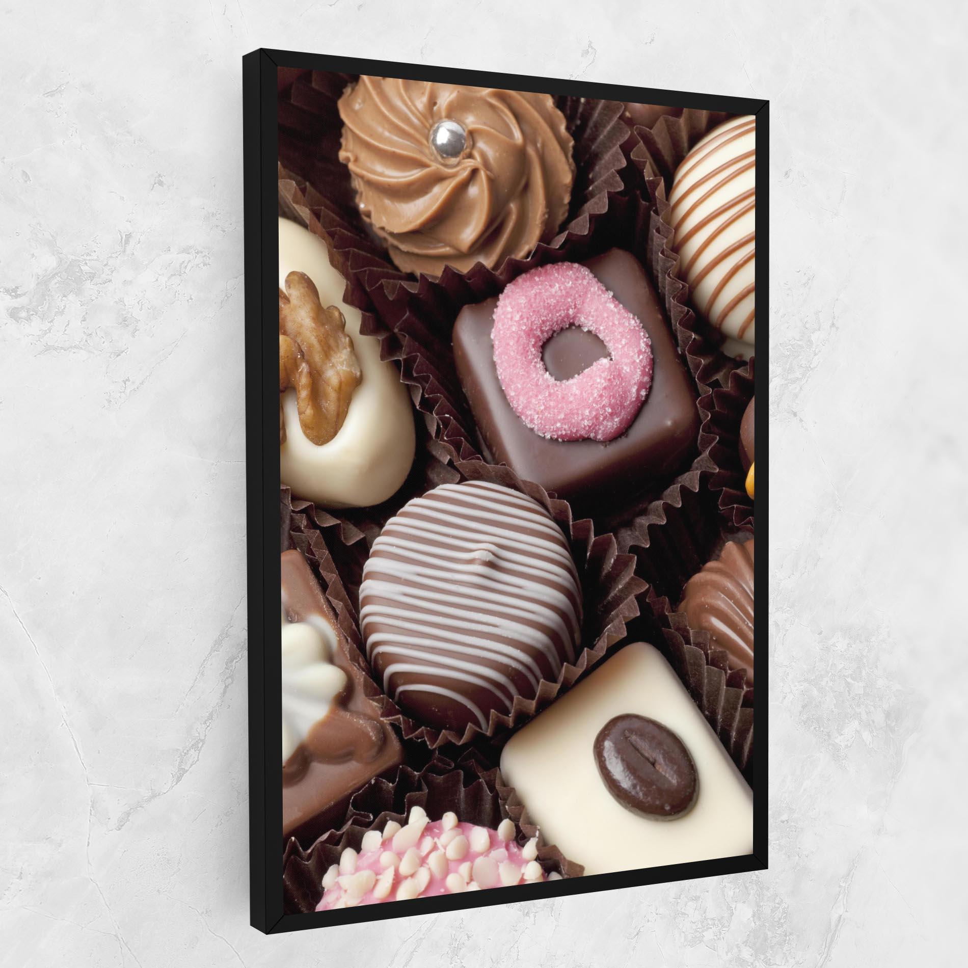Vászonkép Chocolate Bonbons mockup 1