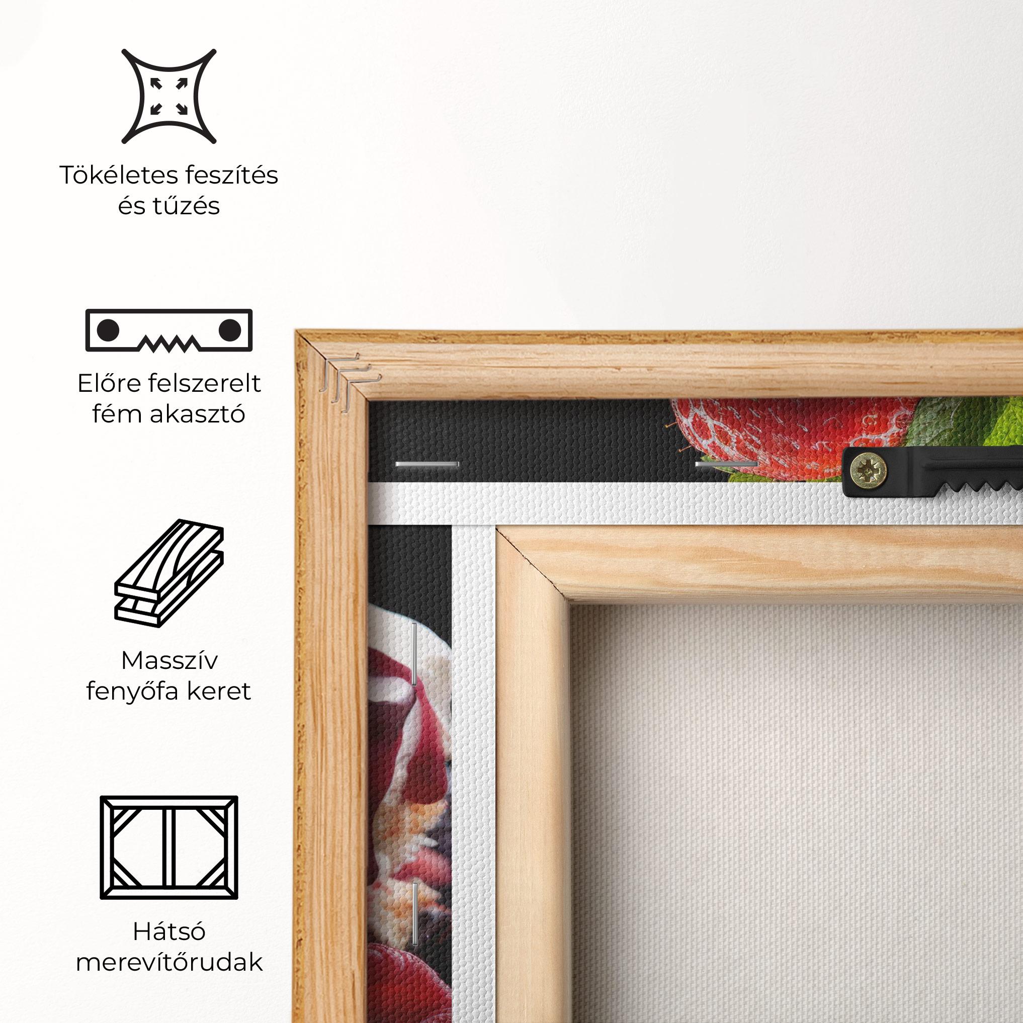 Vászonkép Berries Cream Dessert mockup 5