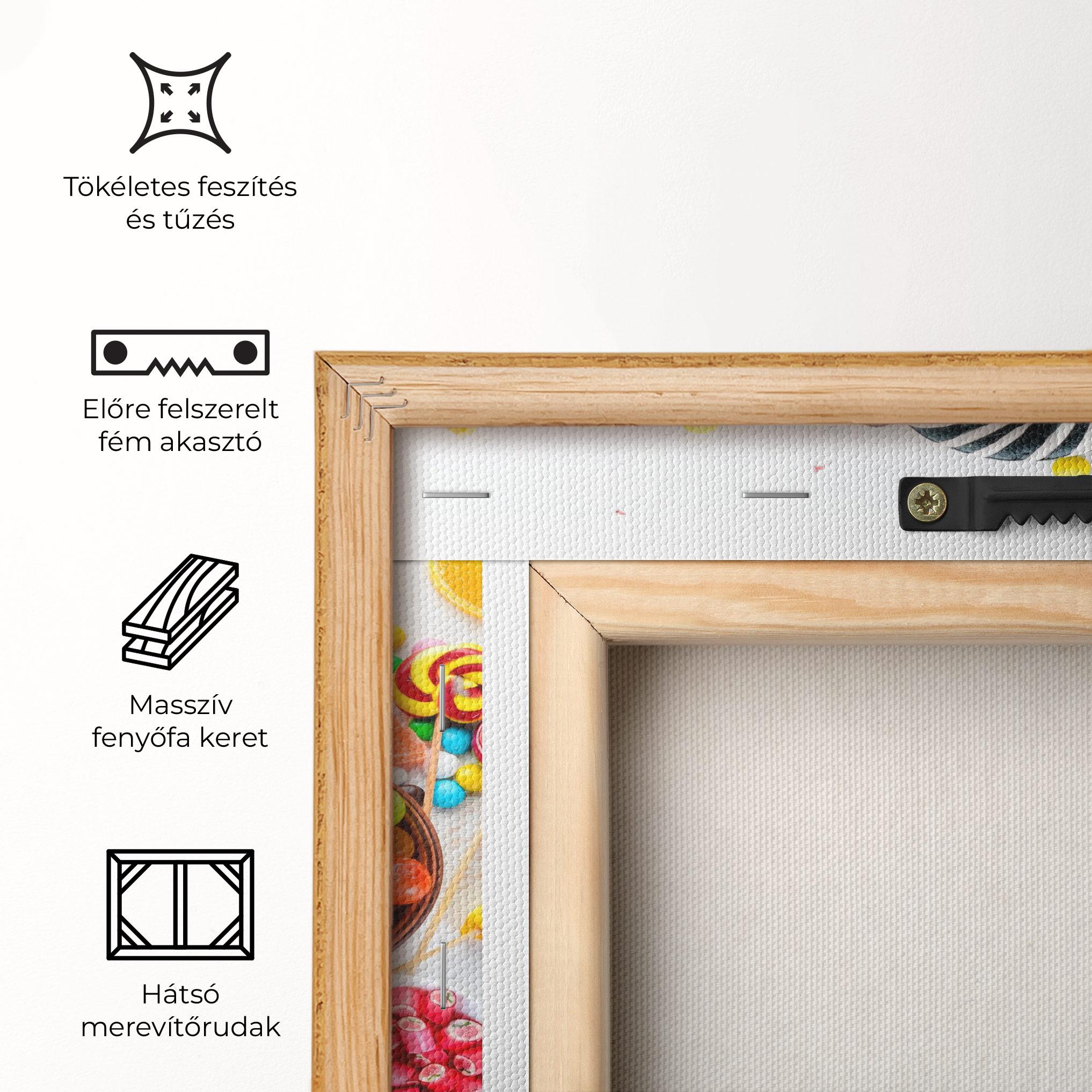 Vászonkép Colorful Candies Jelly mockup 5