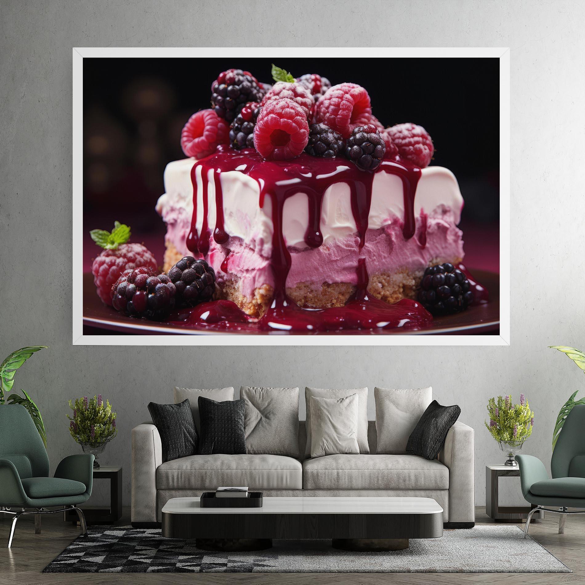 Vászonkép Berries Cream mockup 7
