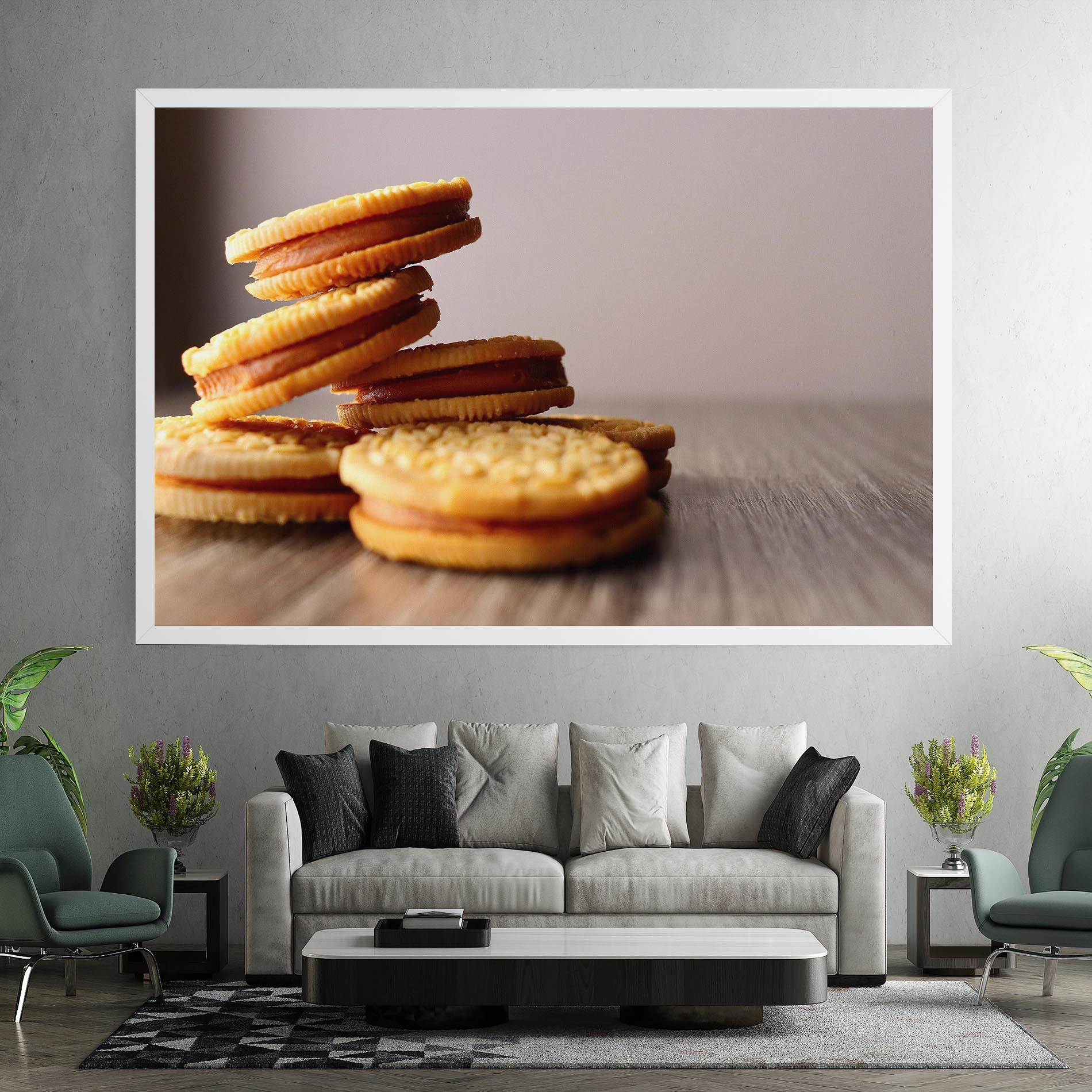 Vászonkép Biscuits mockup 7