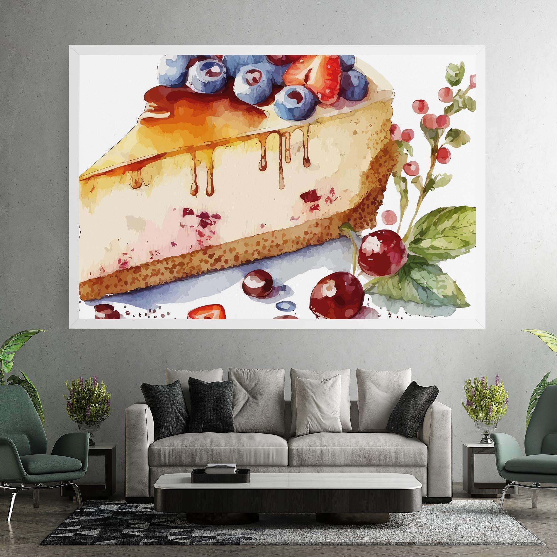 Vászonkép Cheesecake mockup 7