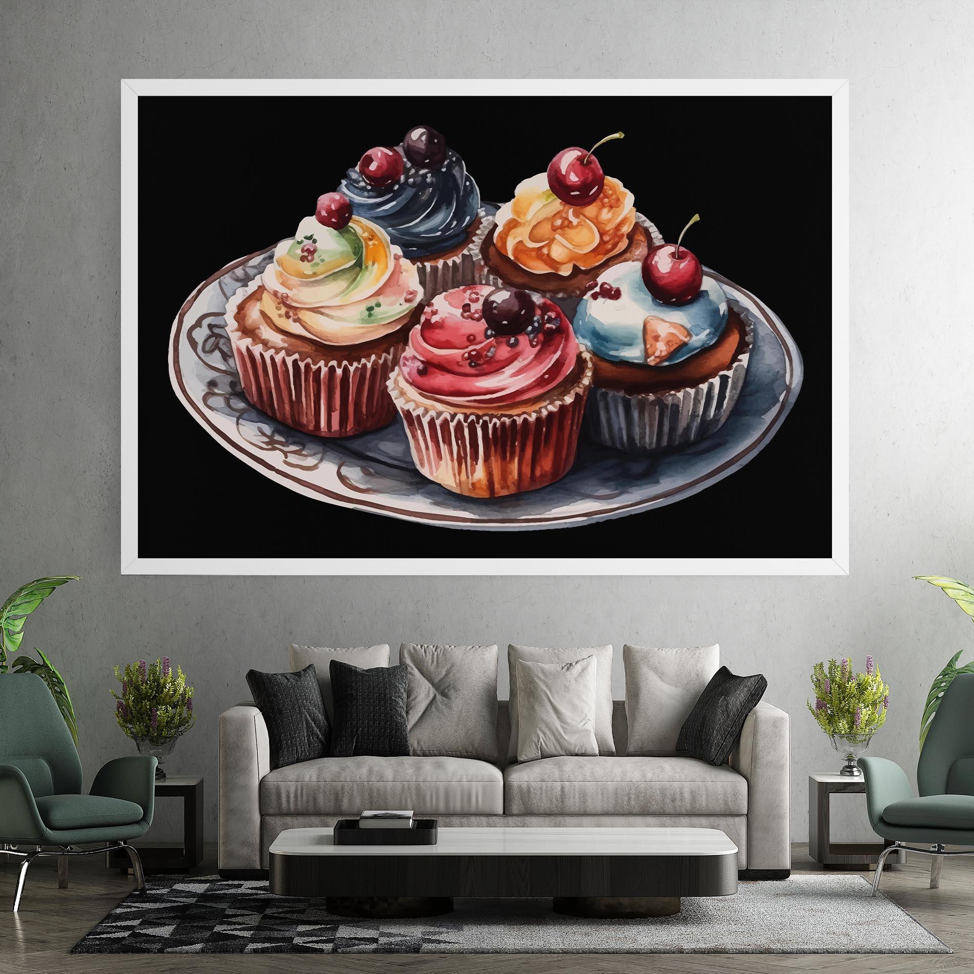 Vászonkép Colorful Muffins mockup 7