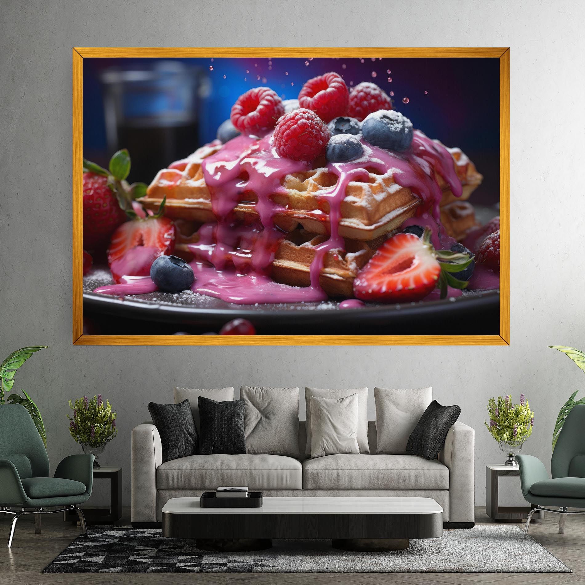 Berries Waffles mockup 7