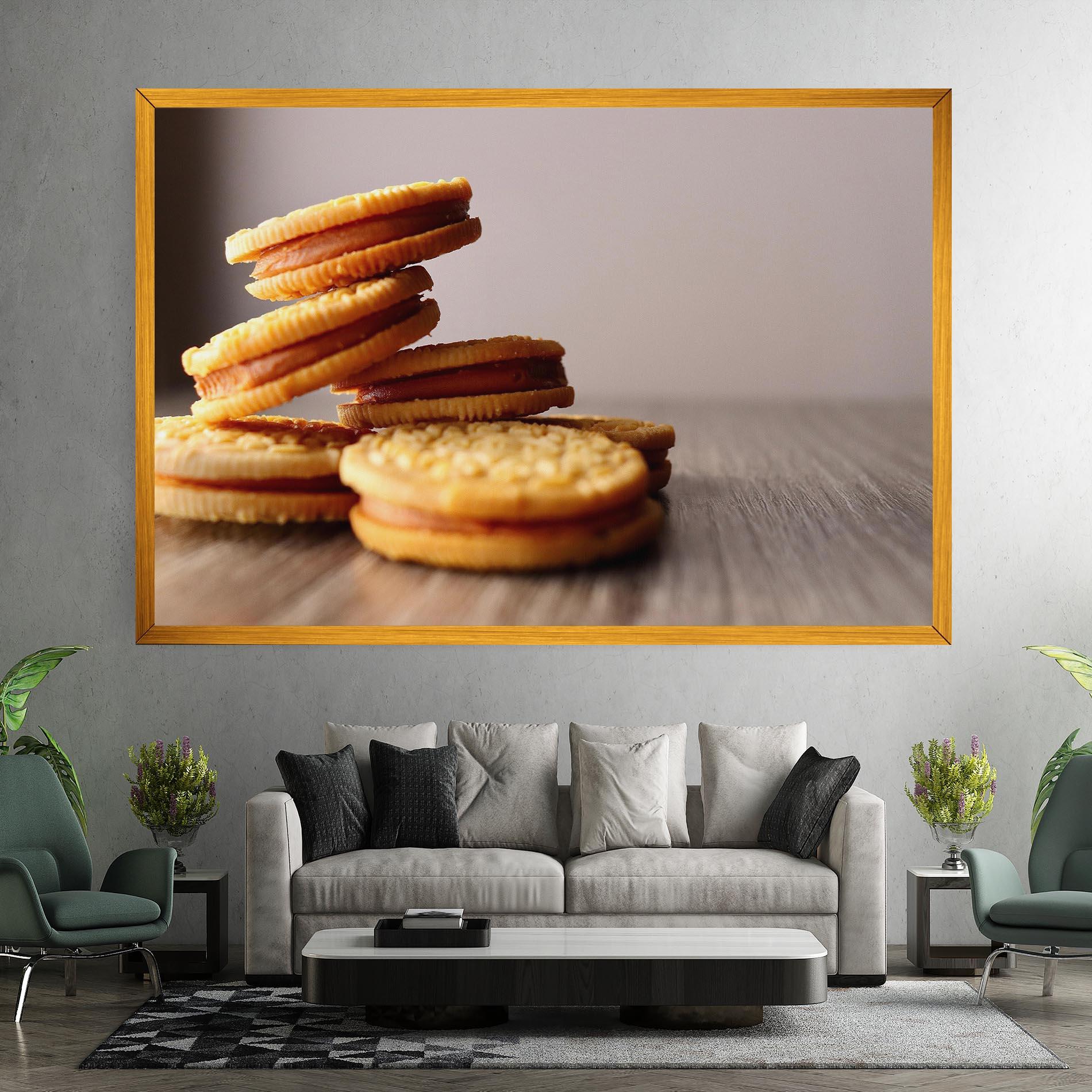 Vászonkép Biscuits mockup 7