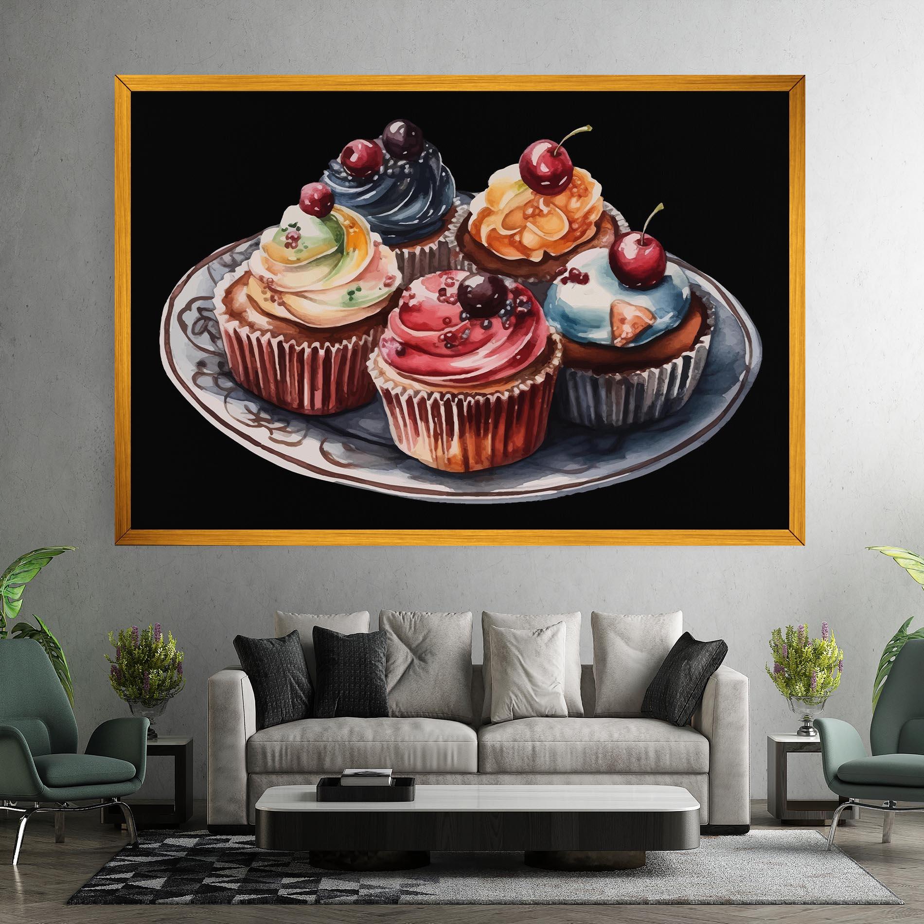 Vászonkép Colorful Muffins mockup 7