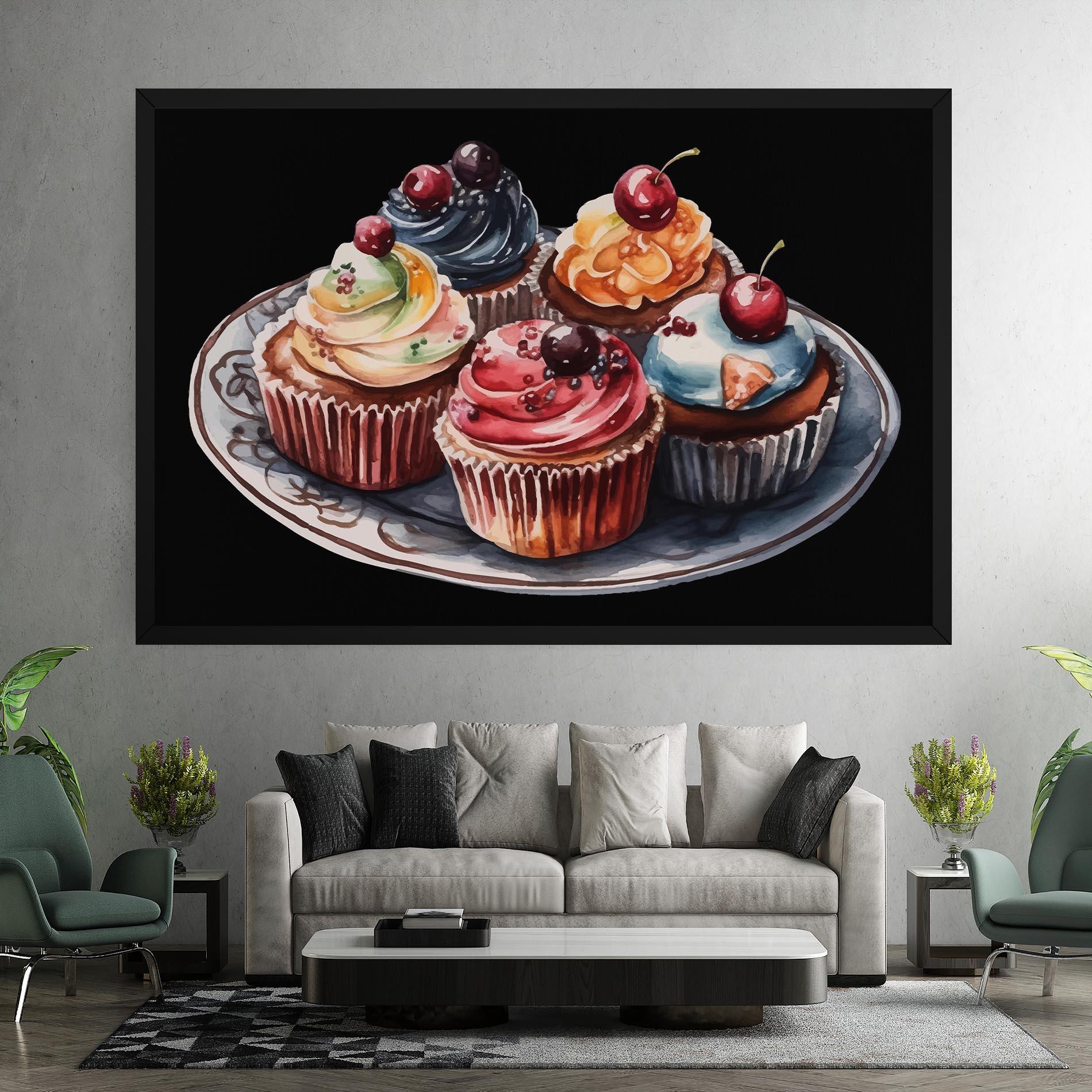 Vászonkép Colorful Muffins mockup 7