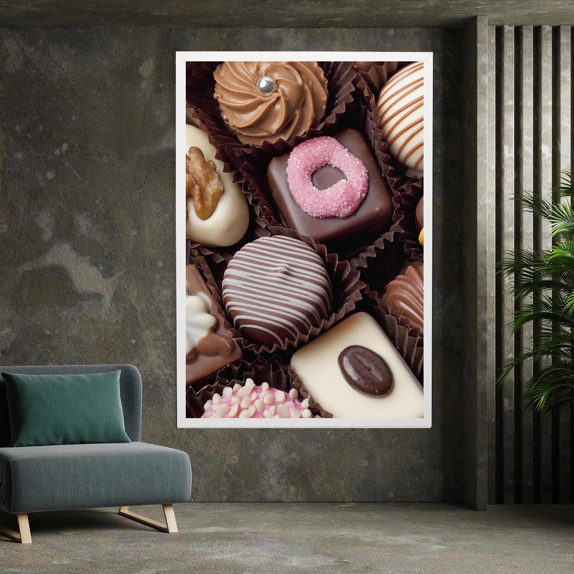 Vászonkép Chocolate Bonbons mockup 7