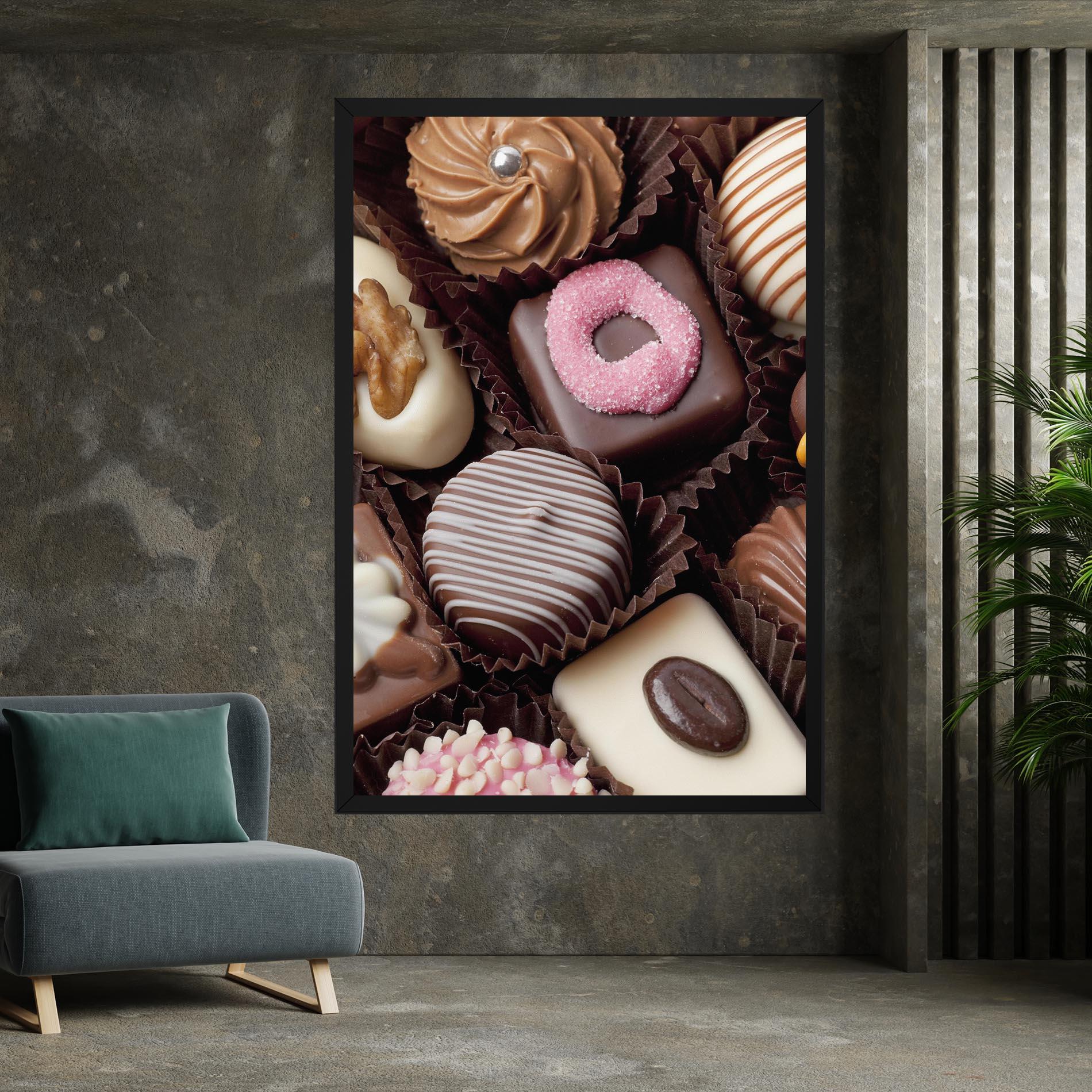 Vászonkép Chocolate Bonbons mockup 7