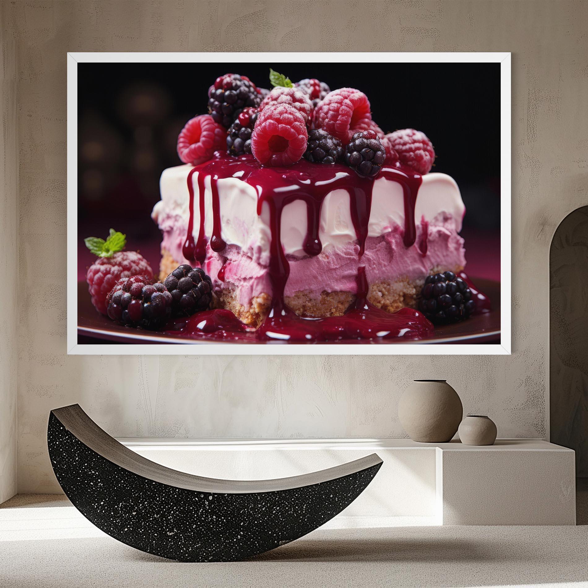 Vászonkép Berries Cream mockup 8