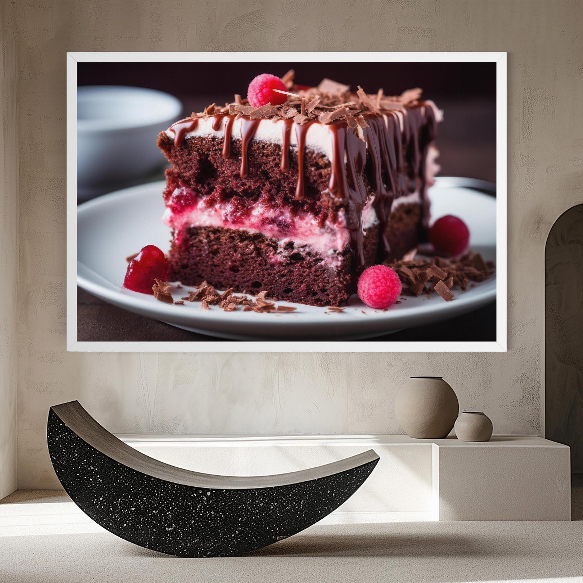 Vászonkép Brown Cake mockup 8