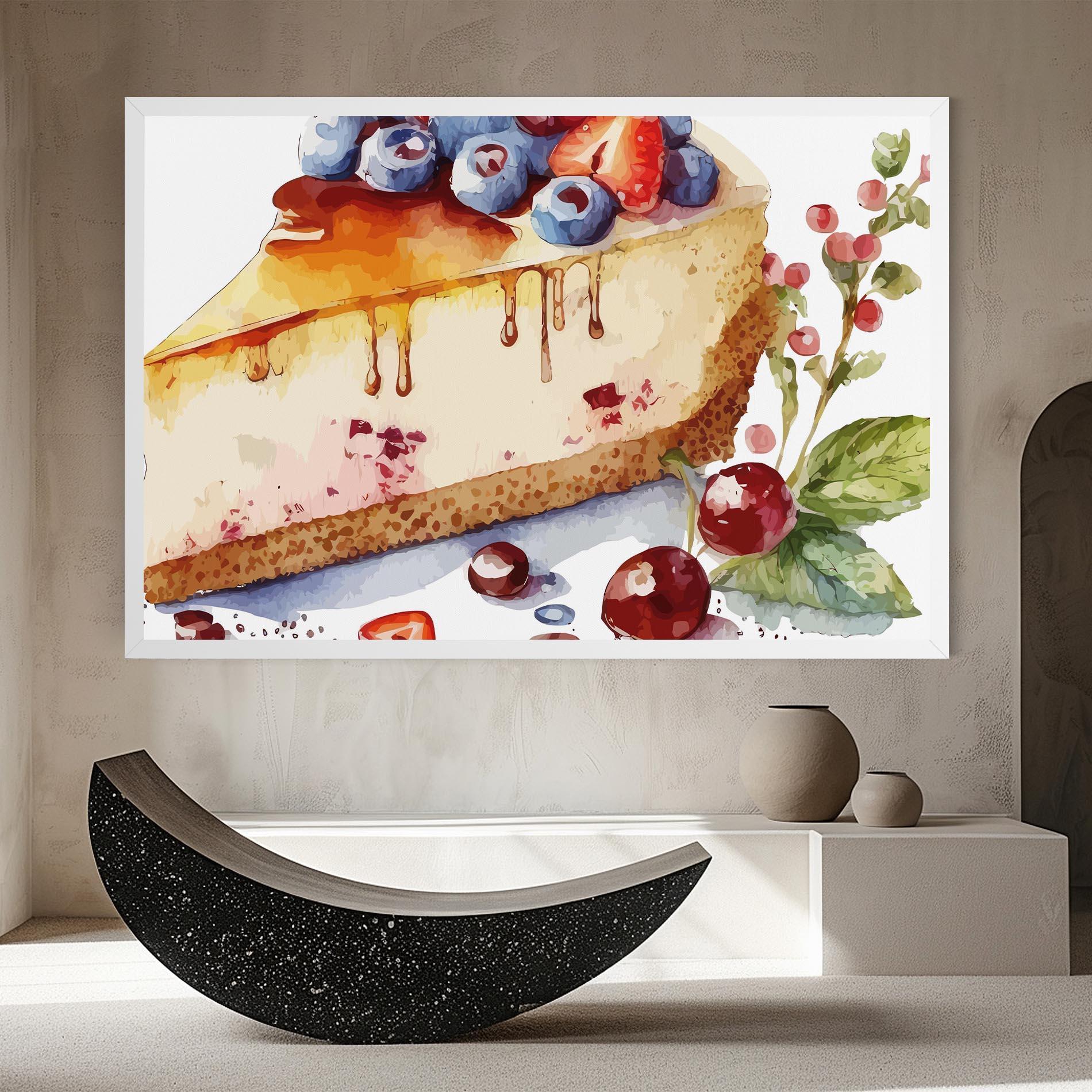 Vászonkép Cheesecake mockup 8
