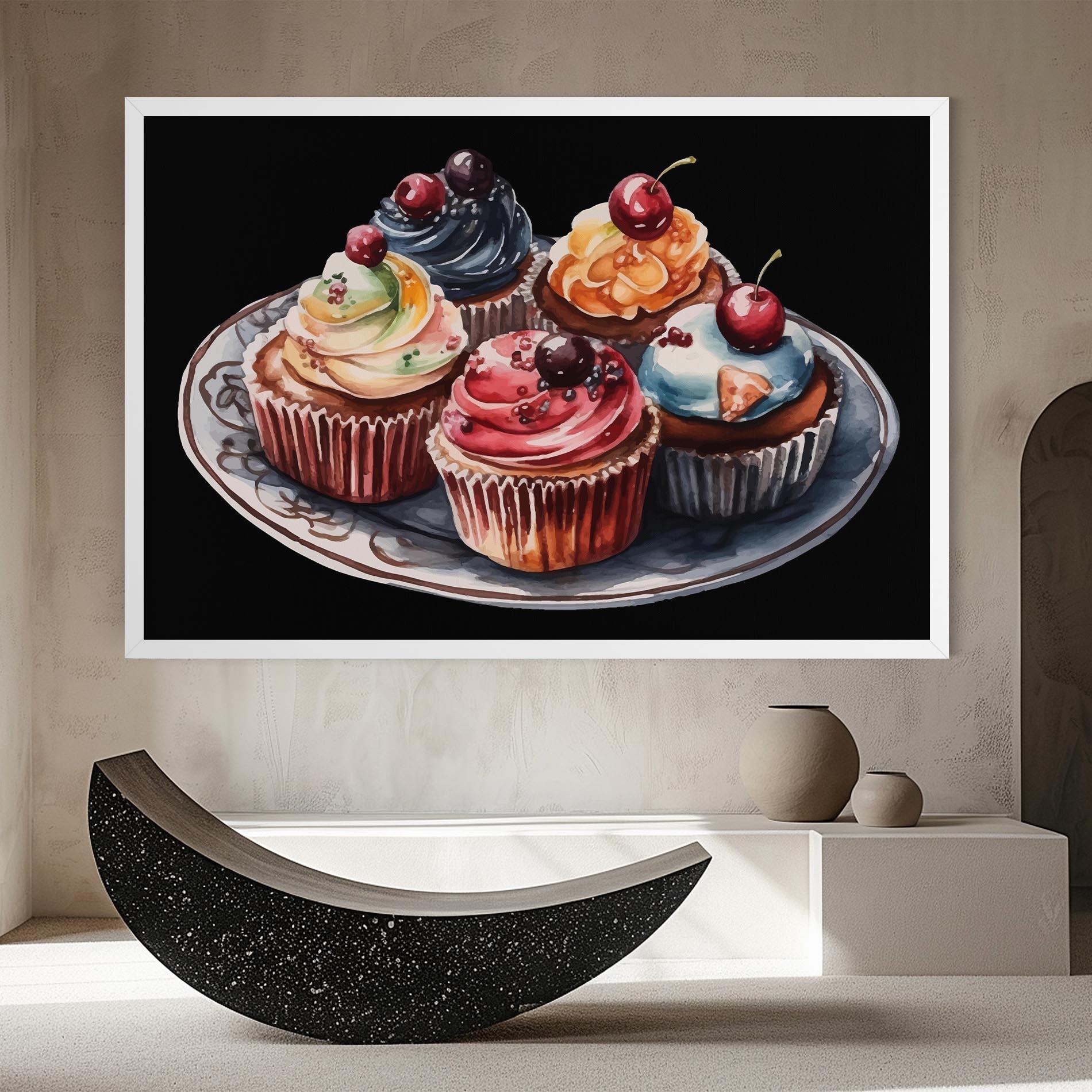Vászonkép Colorful Muffins mockup 8