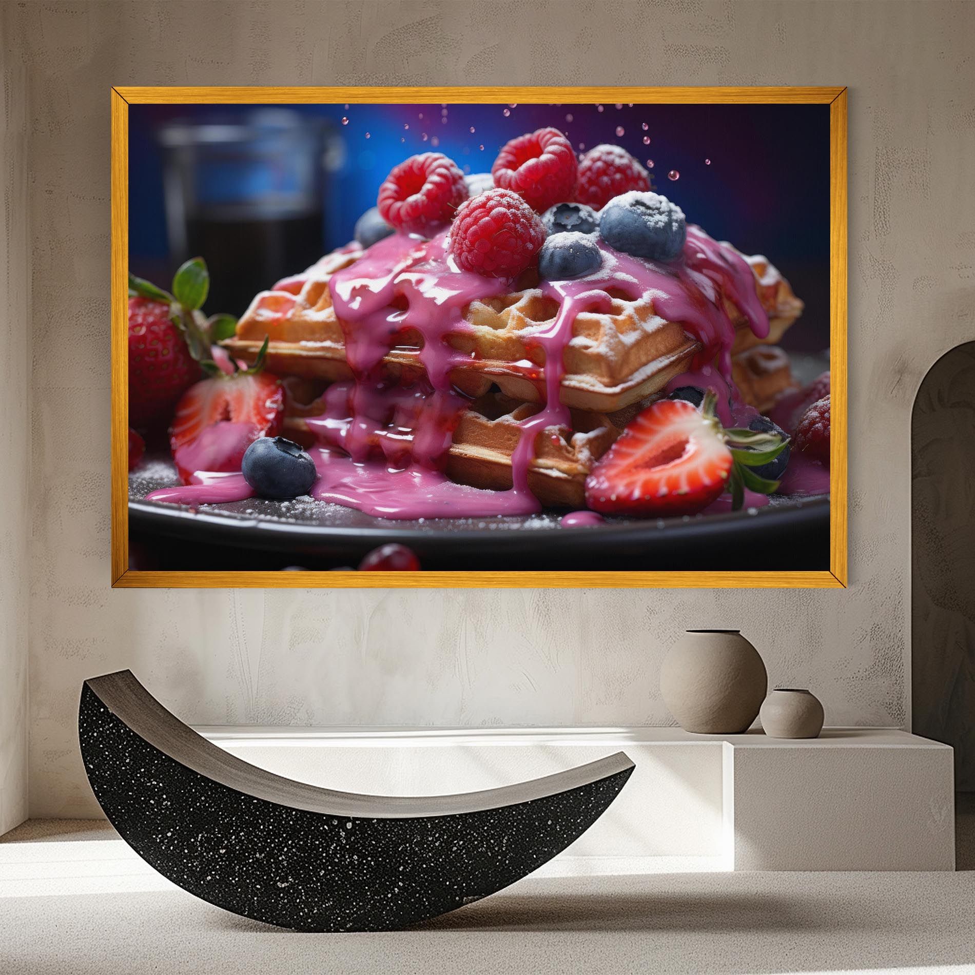 Berries Waffles mockup 8