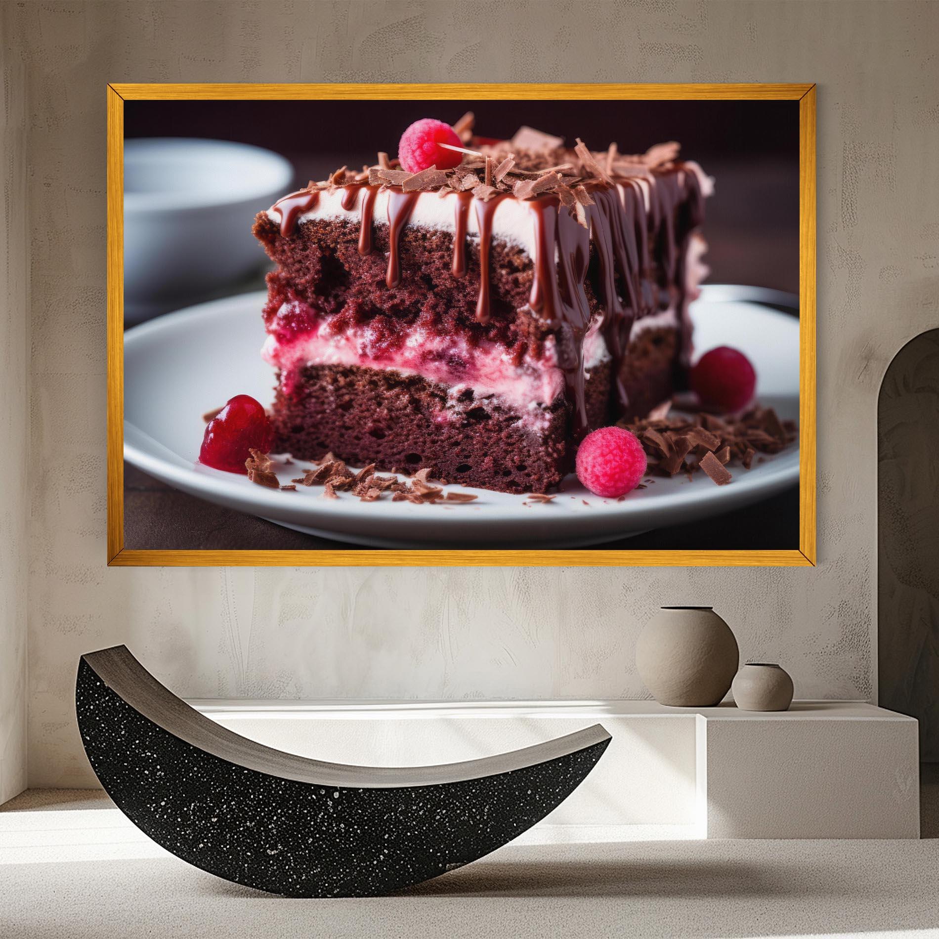 Vászonkép Brown Cake mockup 8