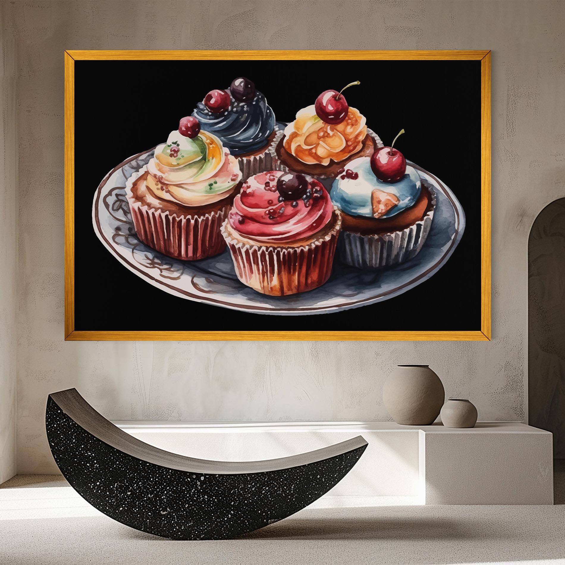 Vászonkép Colorful Muffins mockup 8