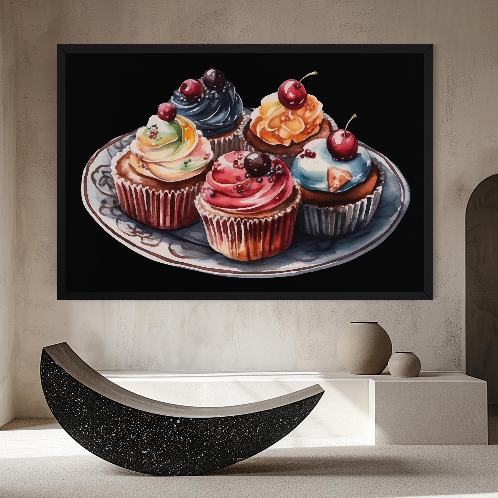 Vászonkép Colorful Muffins mockup 8