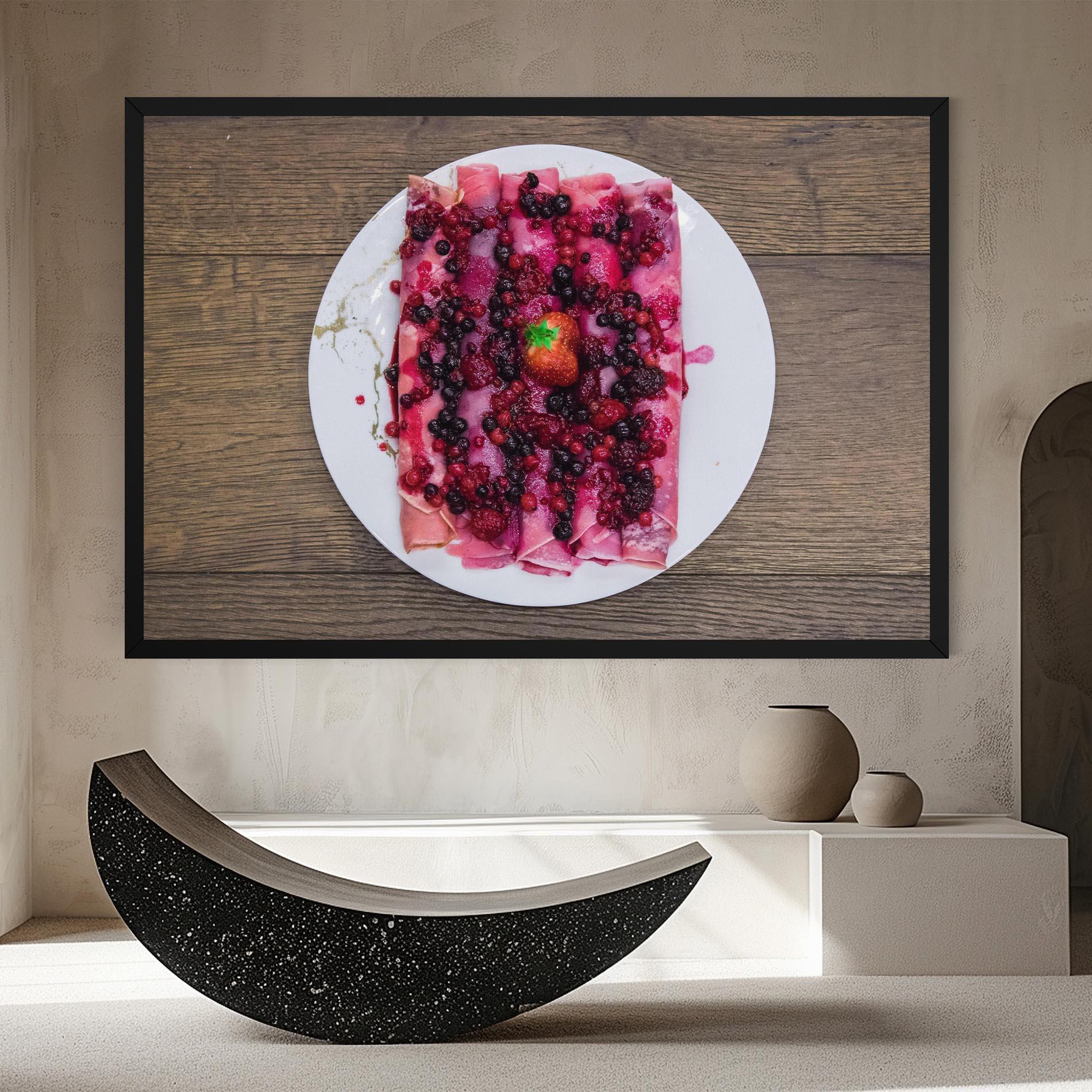 Vászonkép Strawberry Pancakes mockup 8