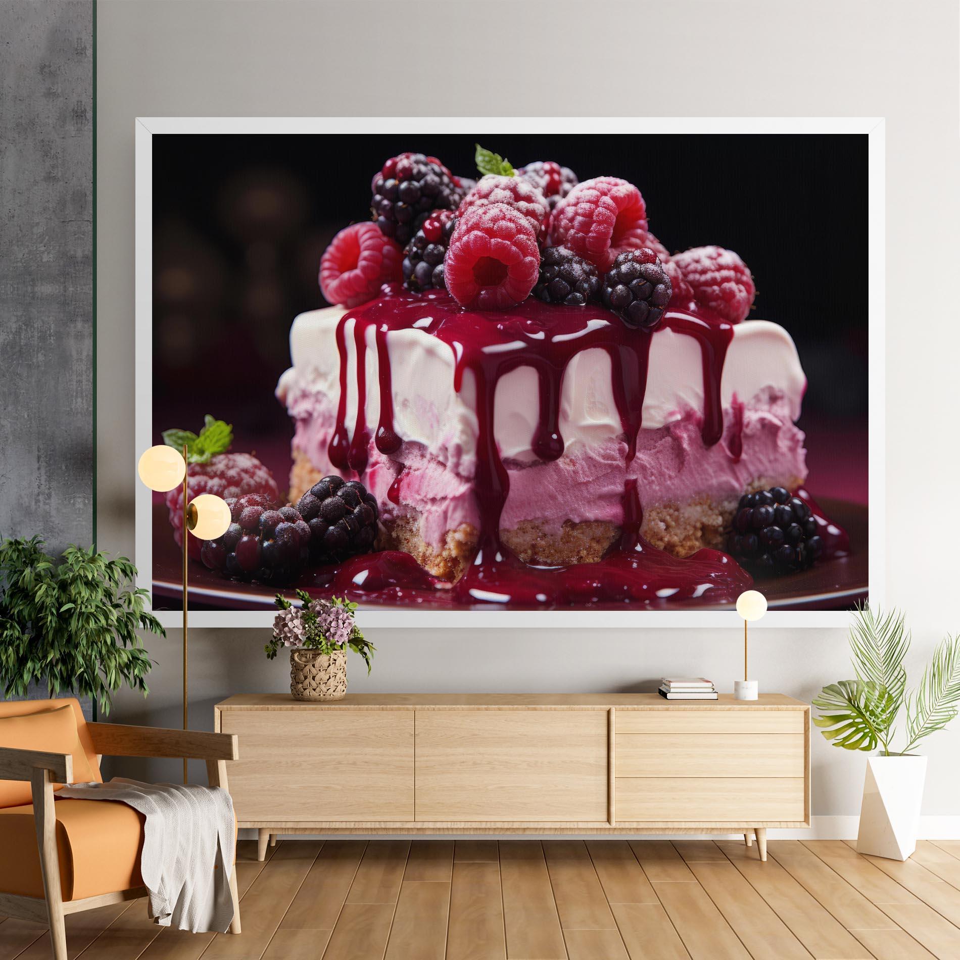 Vászonkép Berries Cream mockup 9