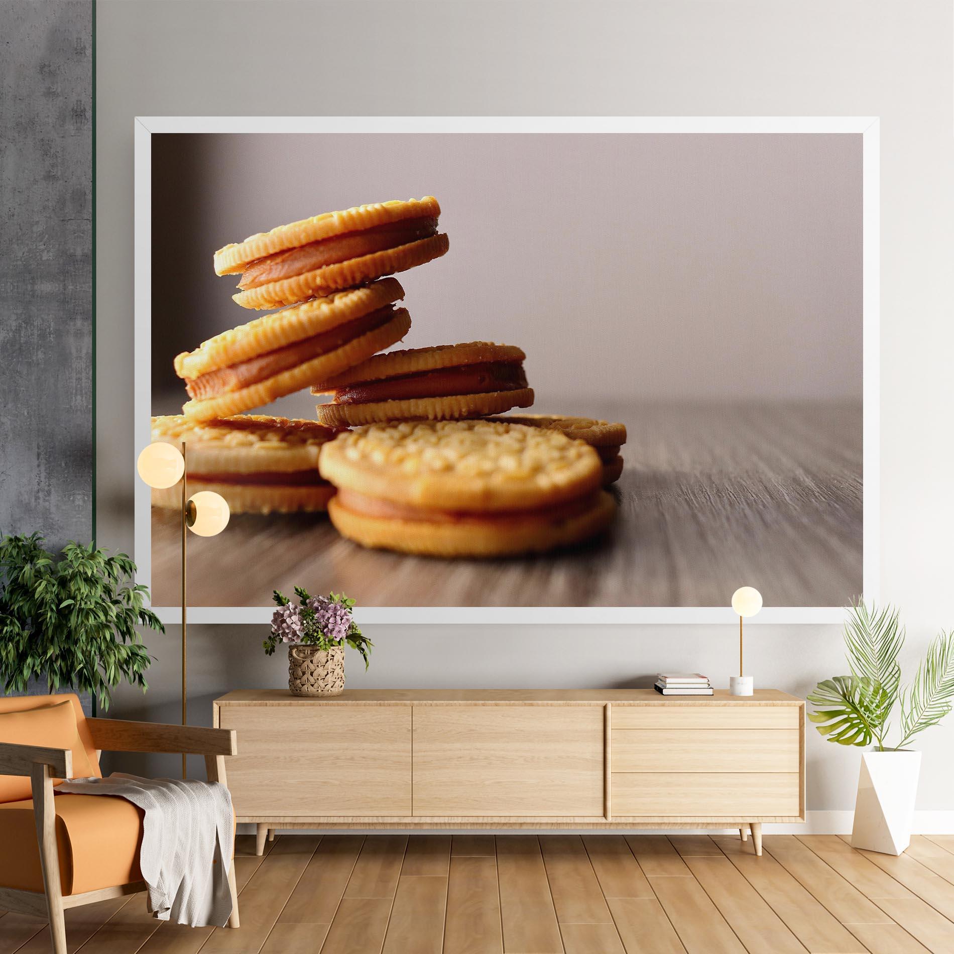 Vászonkép Biscuits mockup 9
