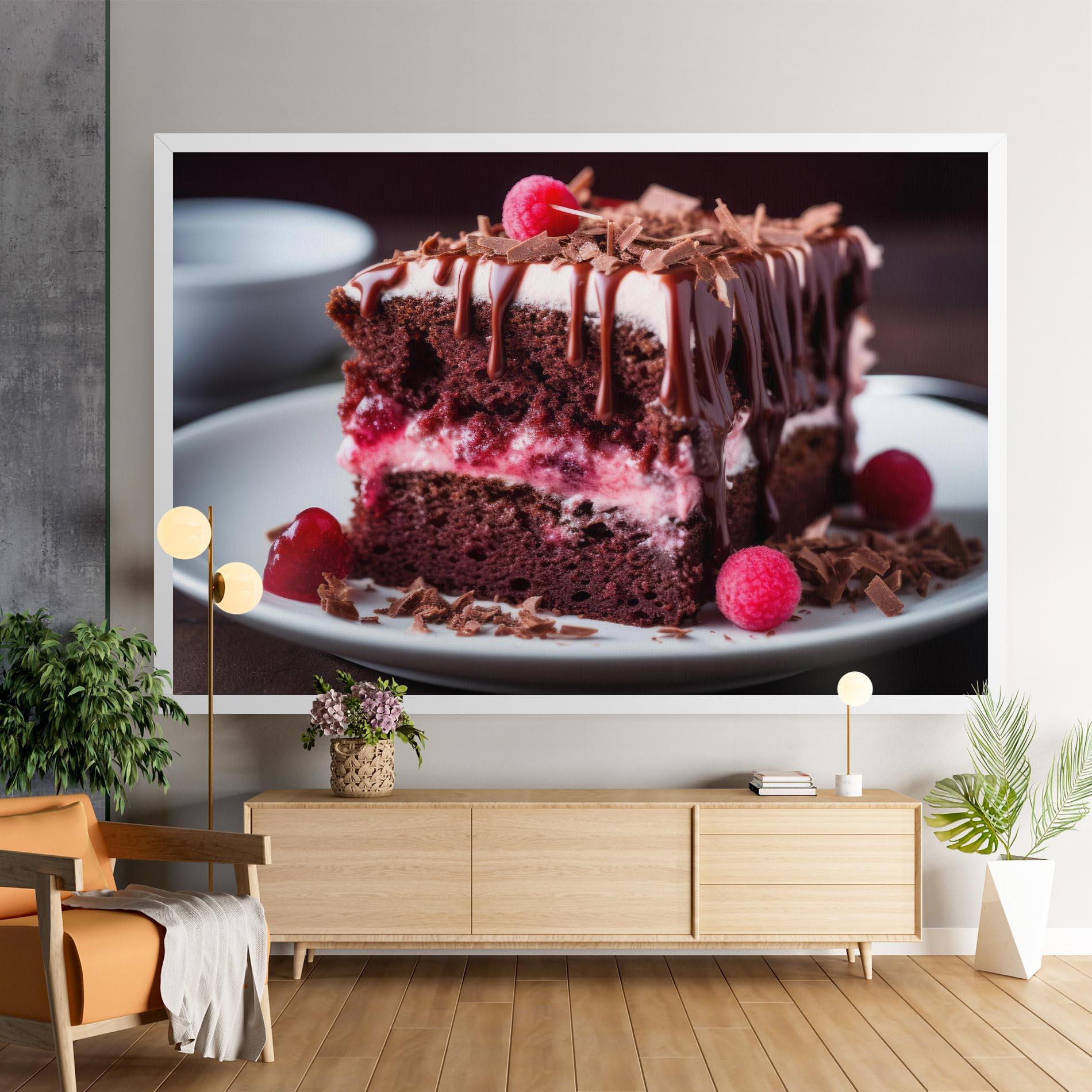 Vászonkép Brown Cake mockup 9