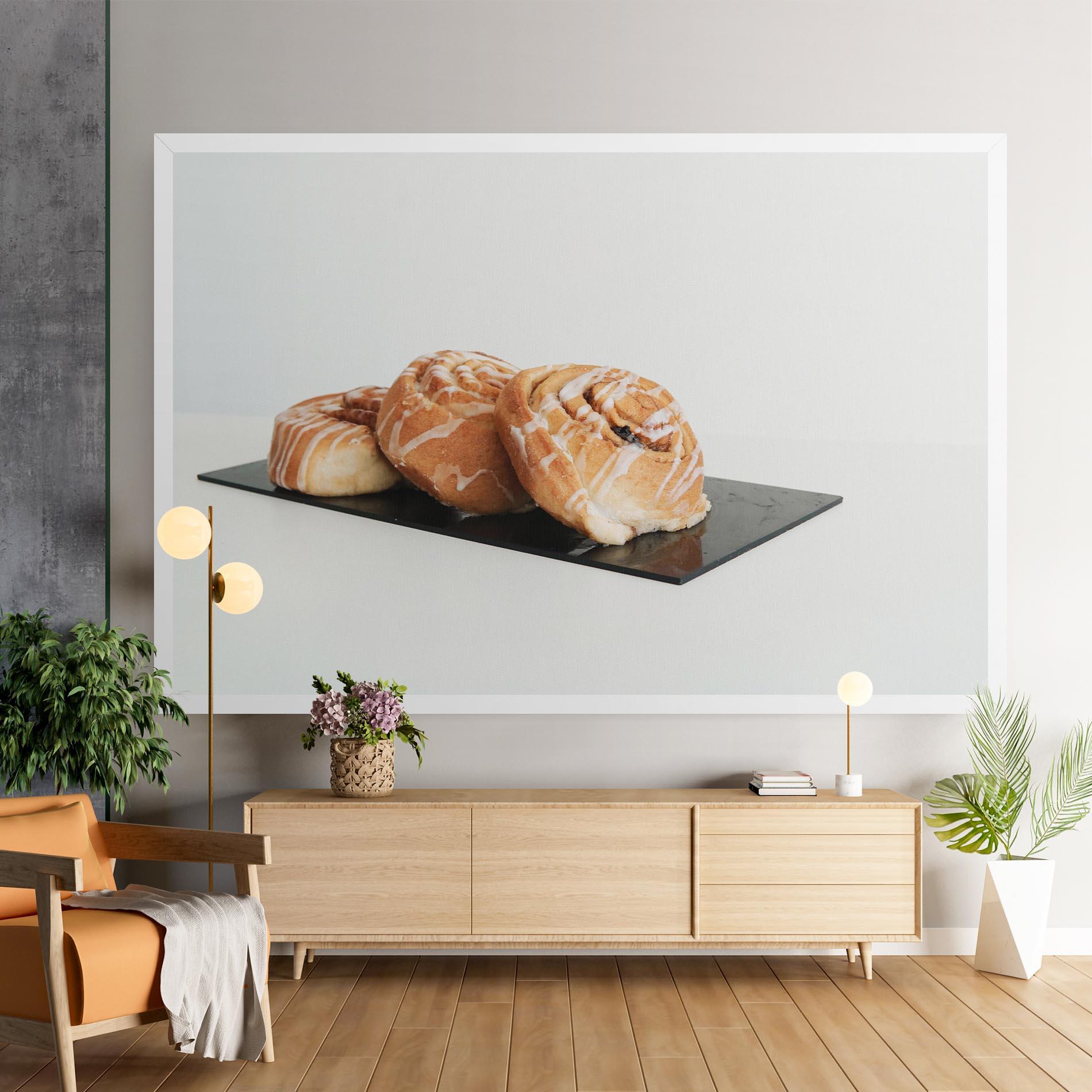 Vászonkép Cinnamon Rolls mockup 9